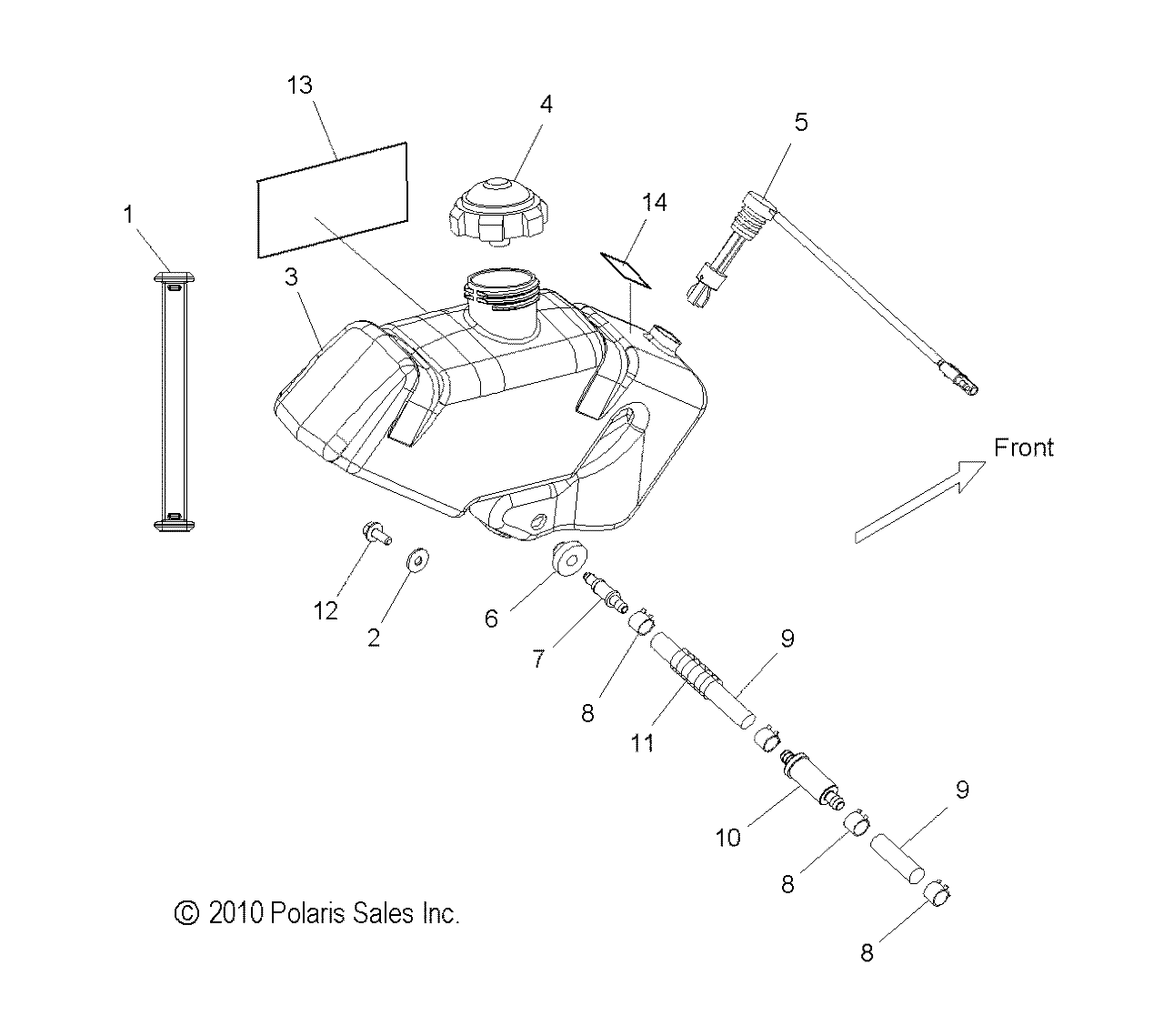 ENGINE, OIL BOTTLE ASM. - S12BF6NSA/NSL (49SNOWOILBOTTLE11600PRO)