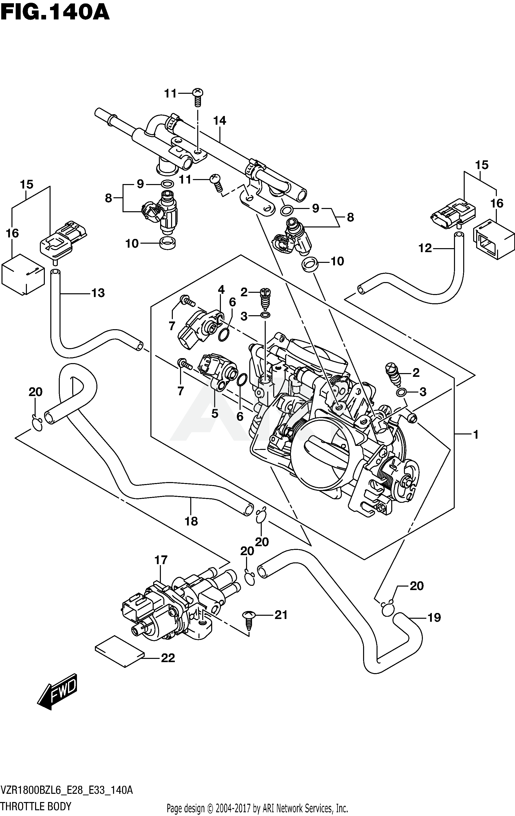 THROTTLE BODY (VZR1800BZL6 E28)