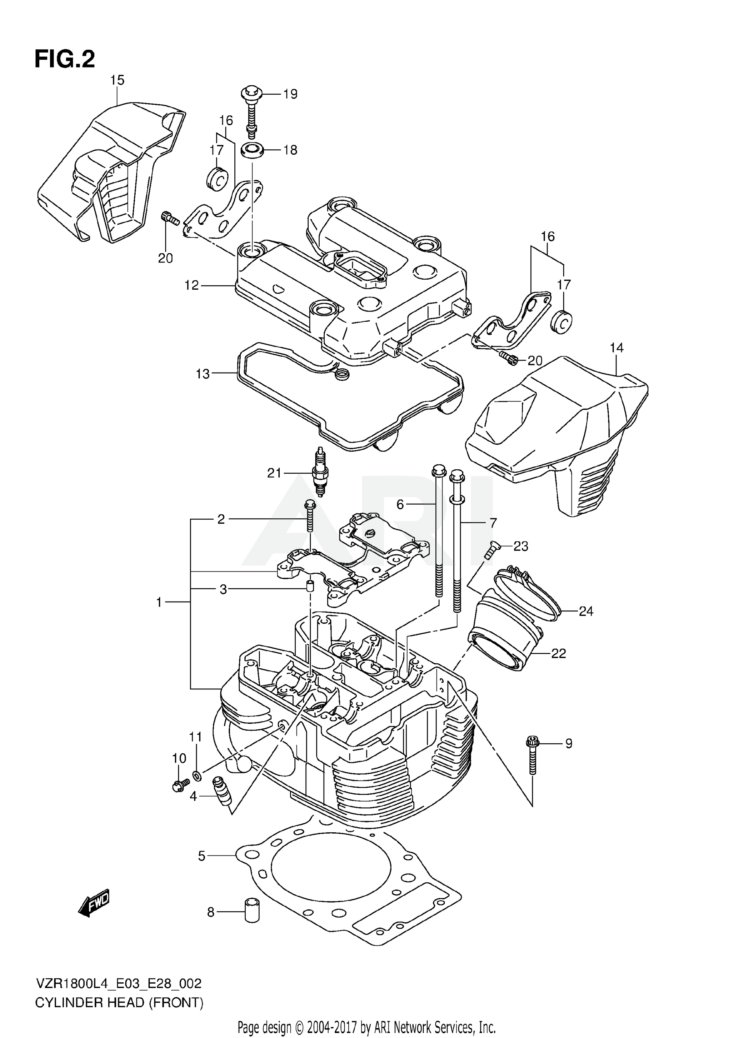 CYLINDER HEAD (FRONT)