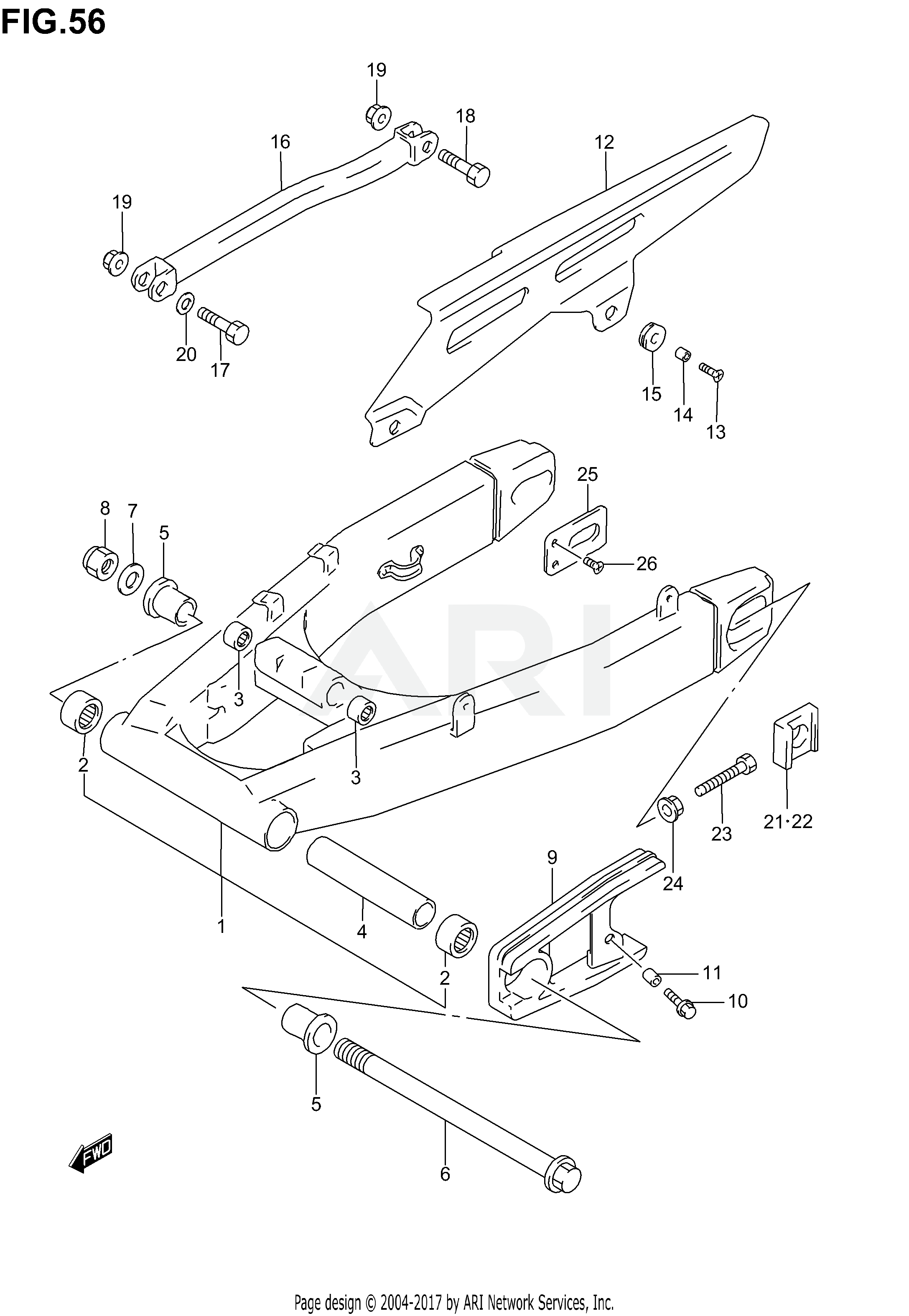 REAR SWINGING ARM