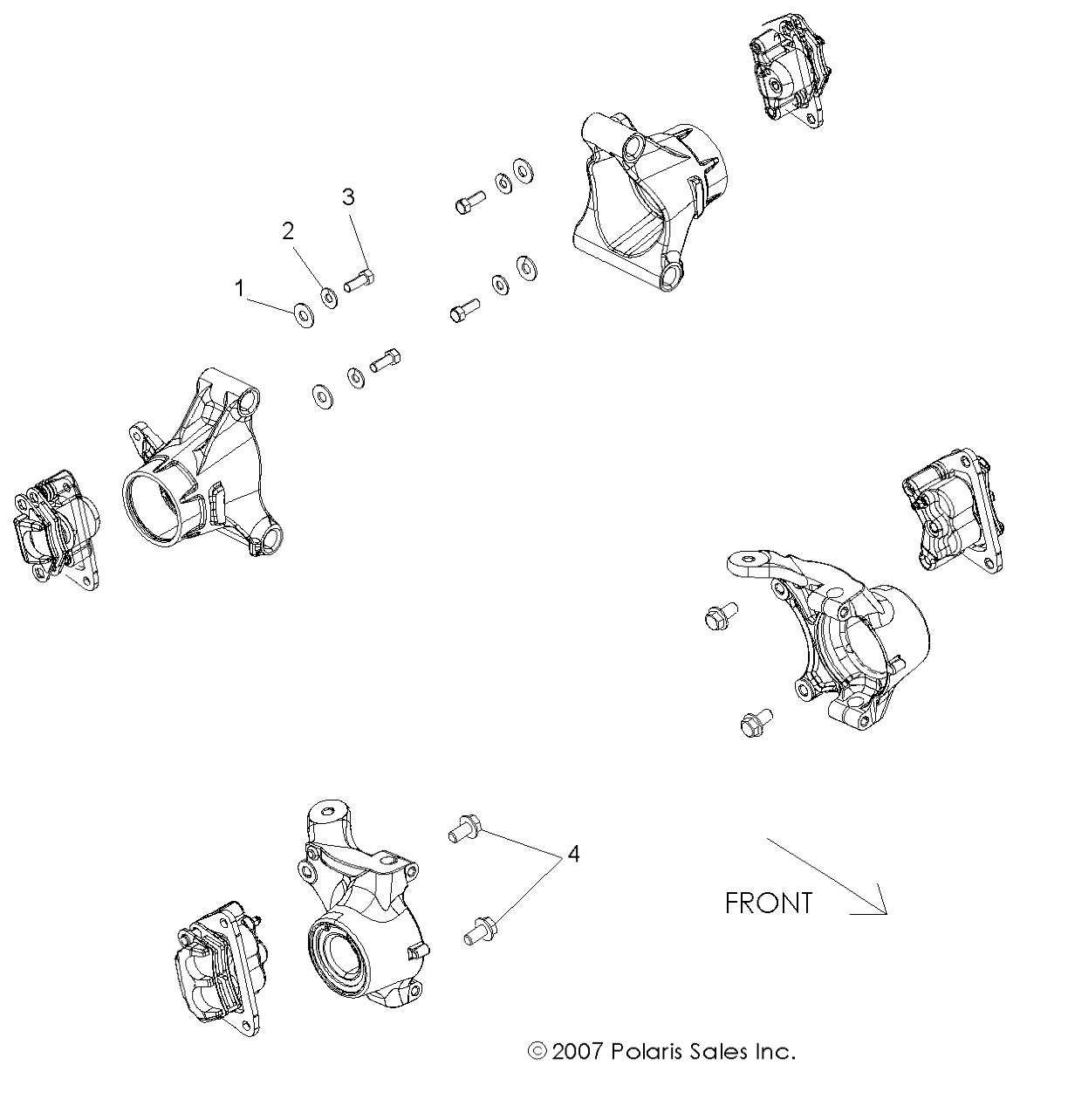 BRAKES, CALIPER MOUNTING - R09VH76AX (49ATVCALIPERMTG08VISTA)