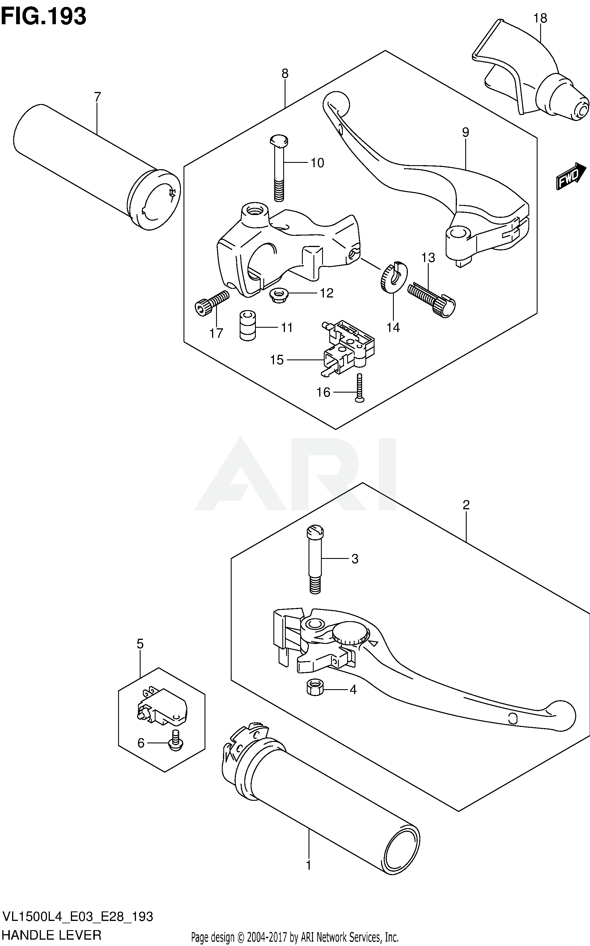 HANDLE LEVER (VL1500L4 E33)