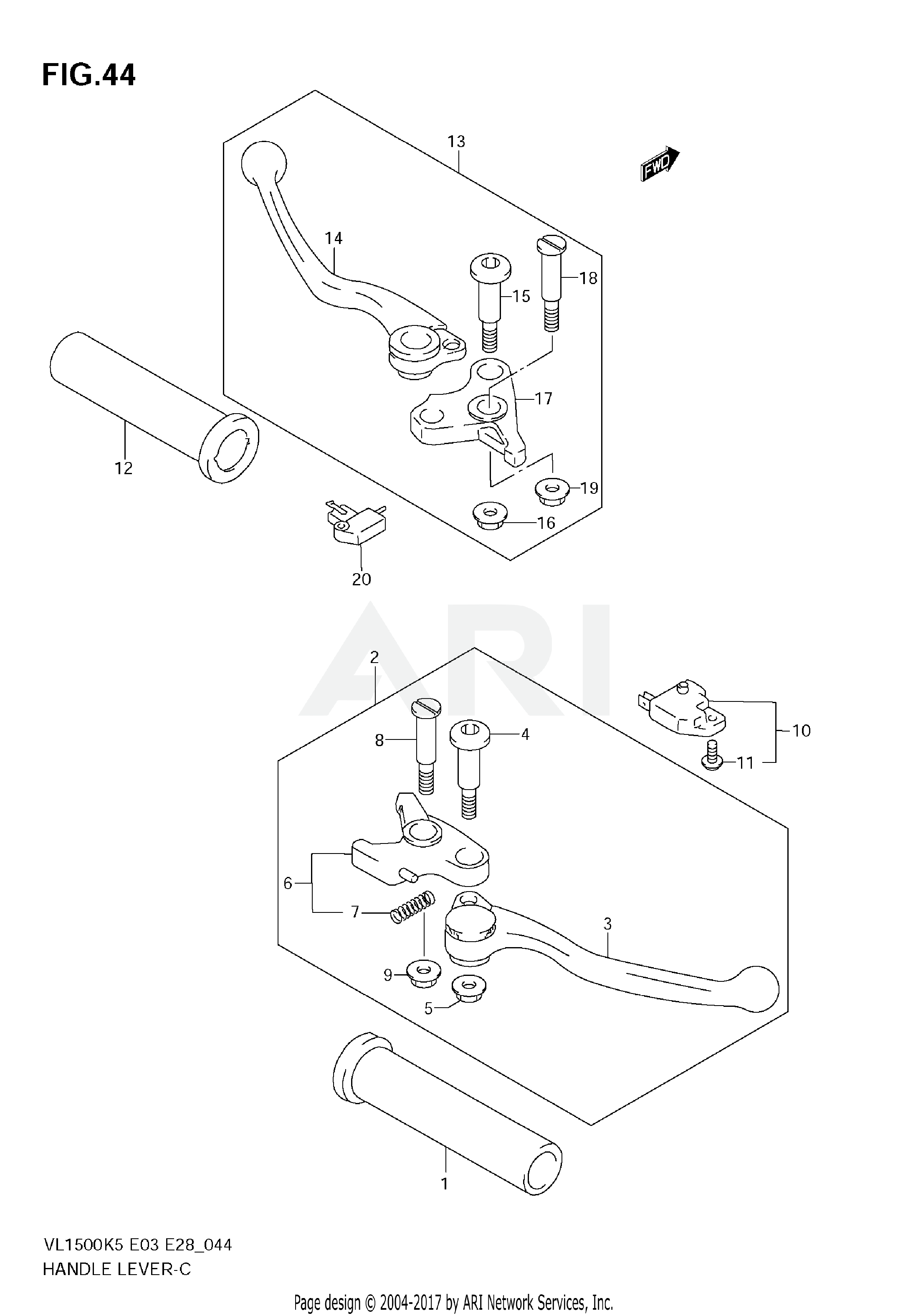 HANDLE LEVER (MODEL K5/K6)