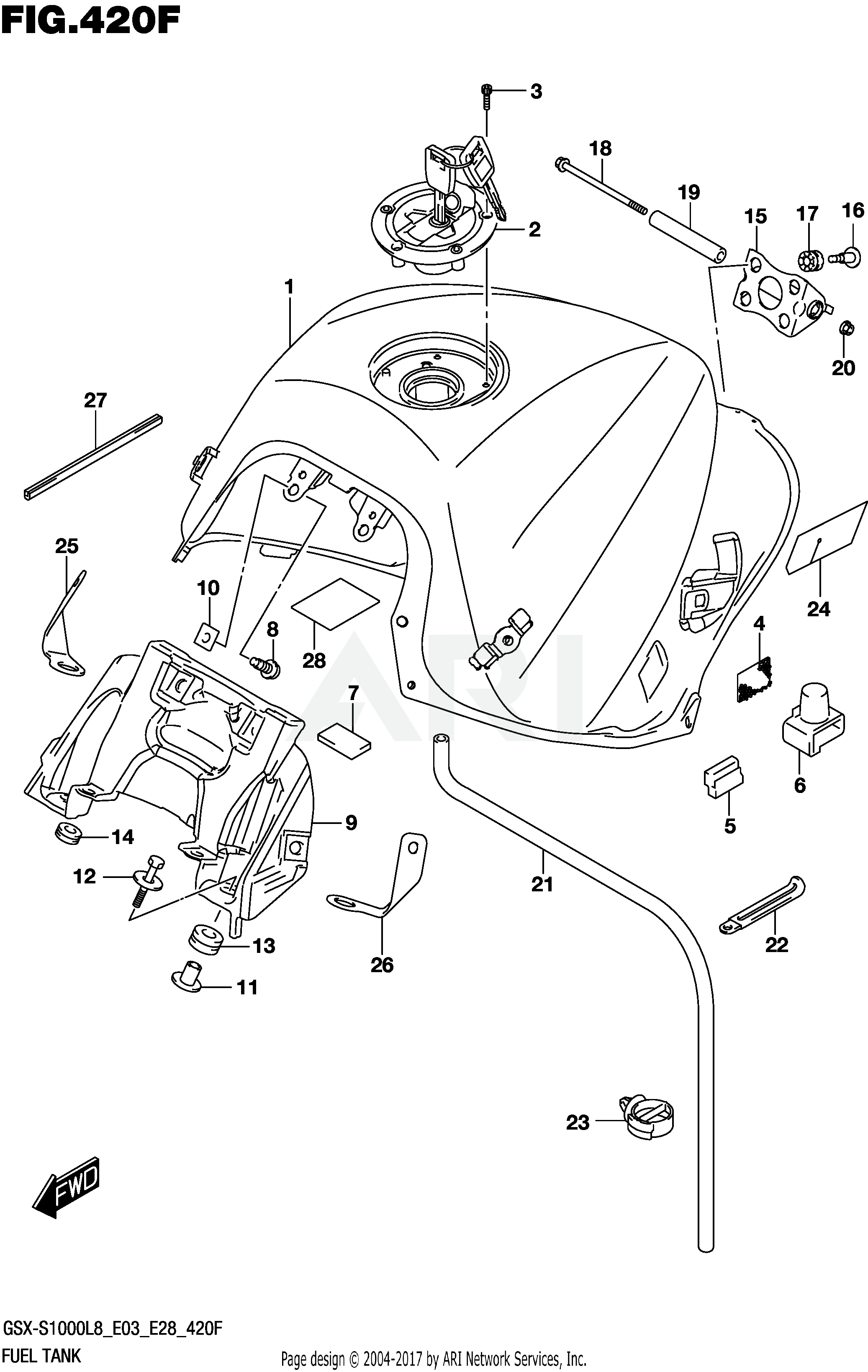 FUEL TANK (GSX-S1000ZL8 E33)