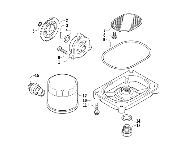 OIL FILTER/PUMP ASSEMBLY