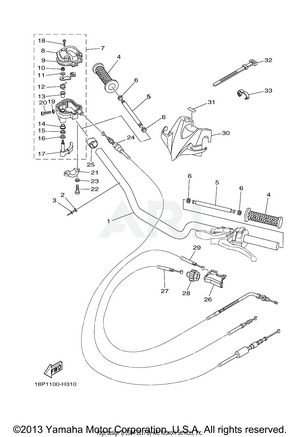 STEERING HANDLE CABLE