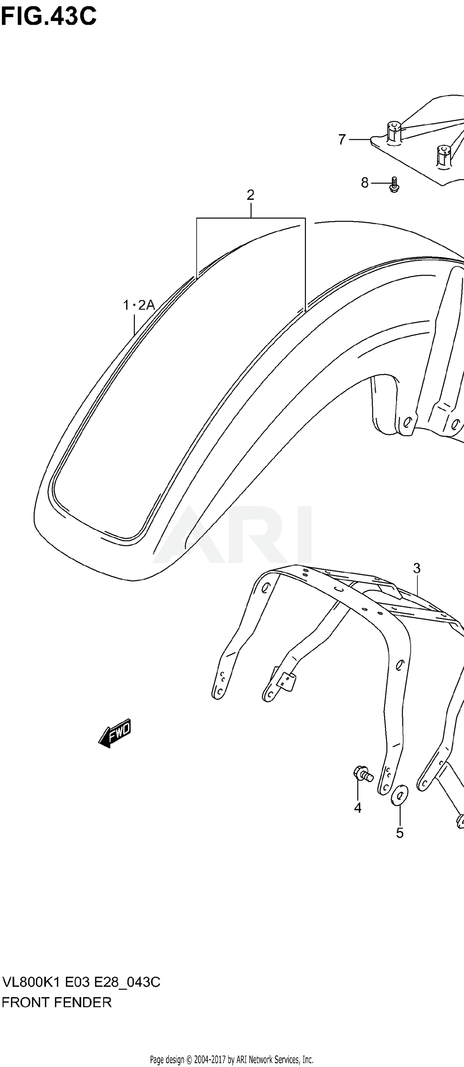 FRONT FENDER (VL800K4/K5)