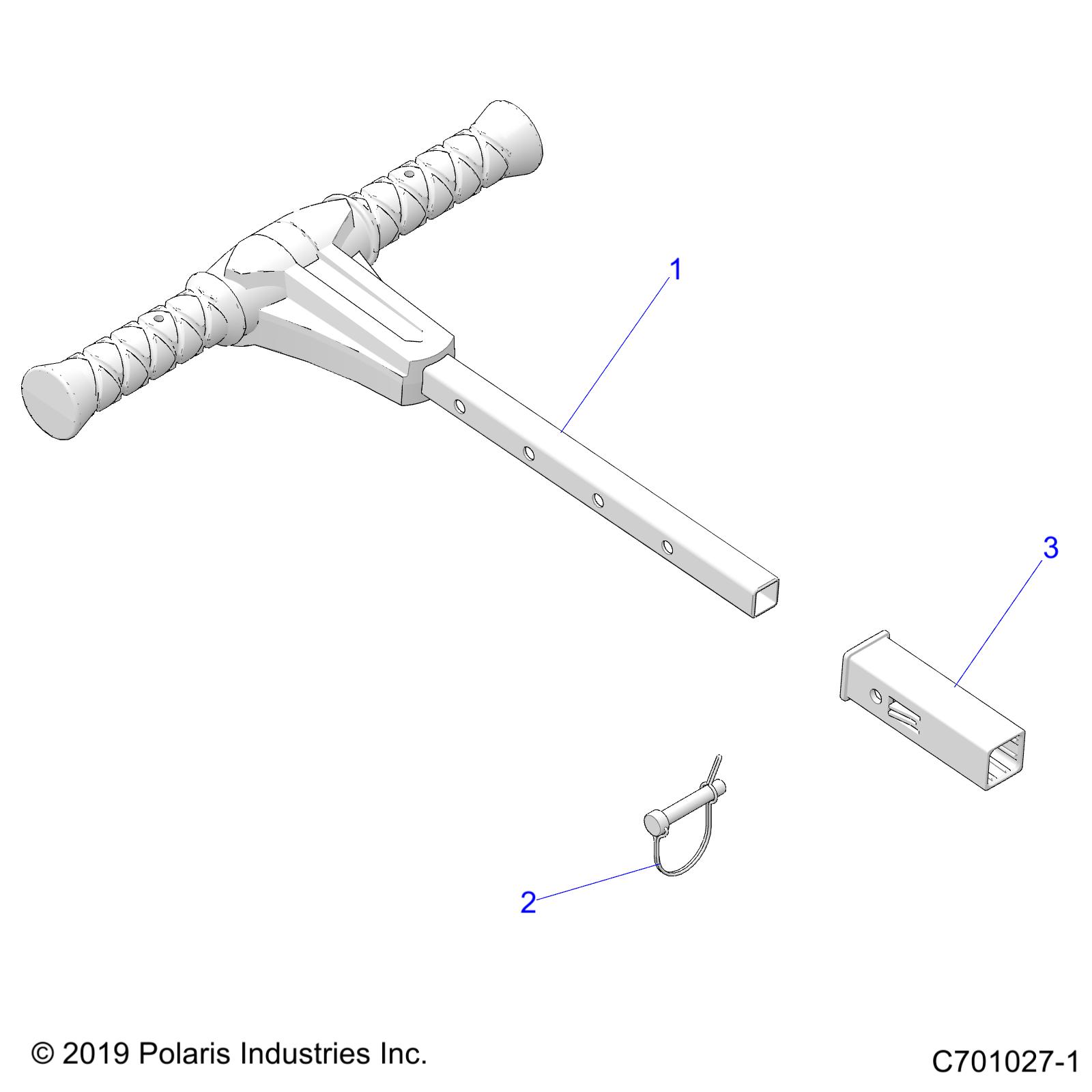 BODY, GRAB BAR, PASSENGER - Z20CHA57A2/E57AM (C70127-1)