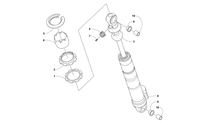 FRONT SUSPENSION SHOCK ABSORBER