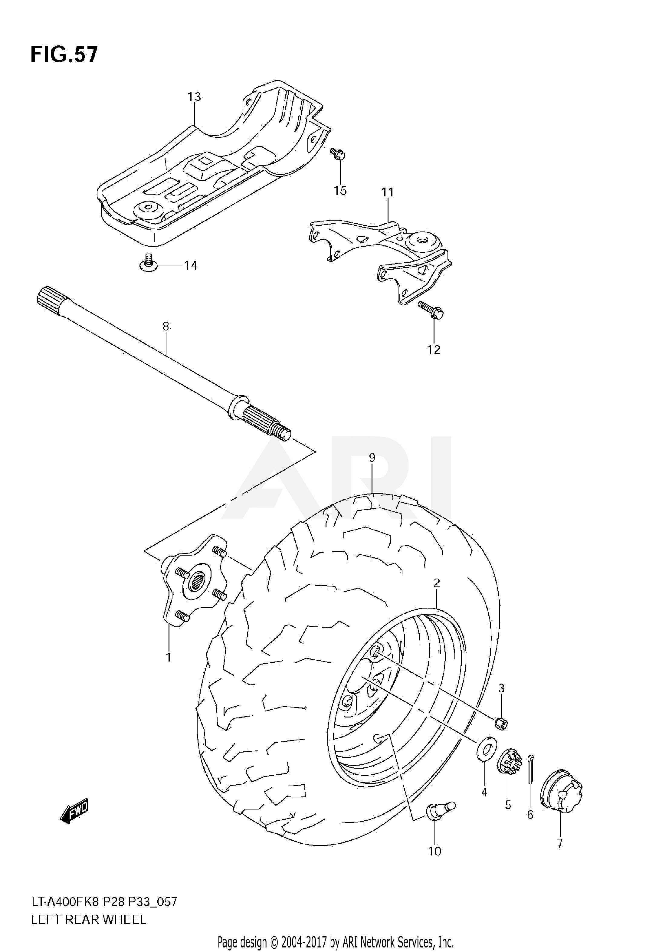 LEFT REAR WHEEL