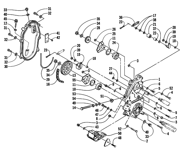 DRIVE/DROPCASE ASSEMBLY