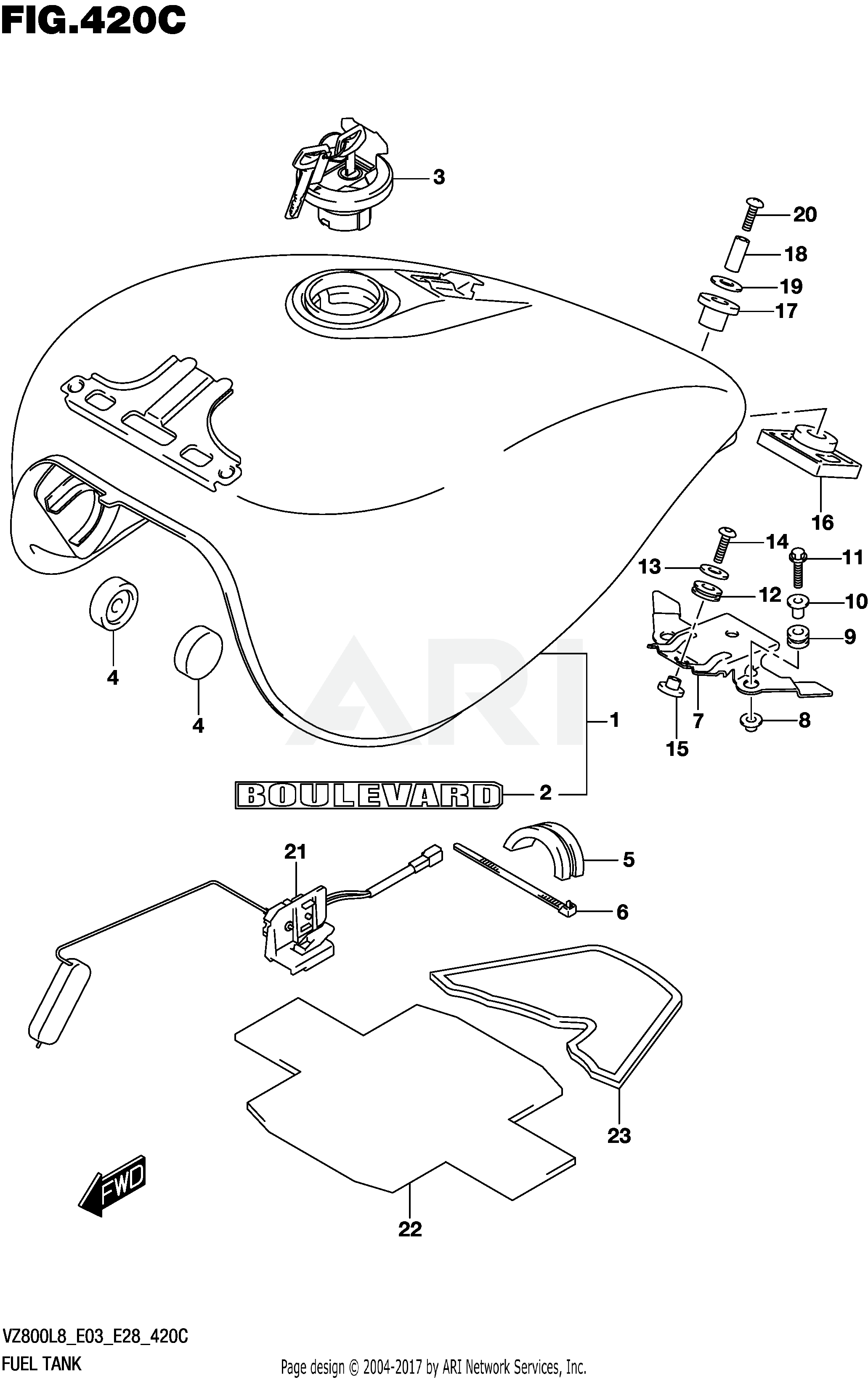 FUEL TANK (VZ800L8 E33)