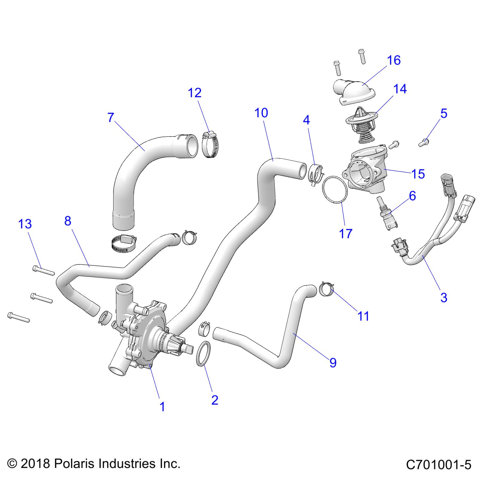 ENGINE, WATERPUMP AND BYPASS - Z20NAE92KL (C701001-5)