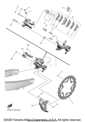 REAR BRAKE CALIPER