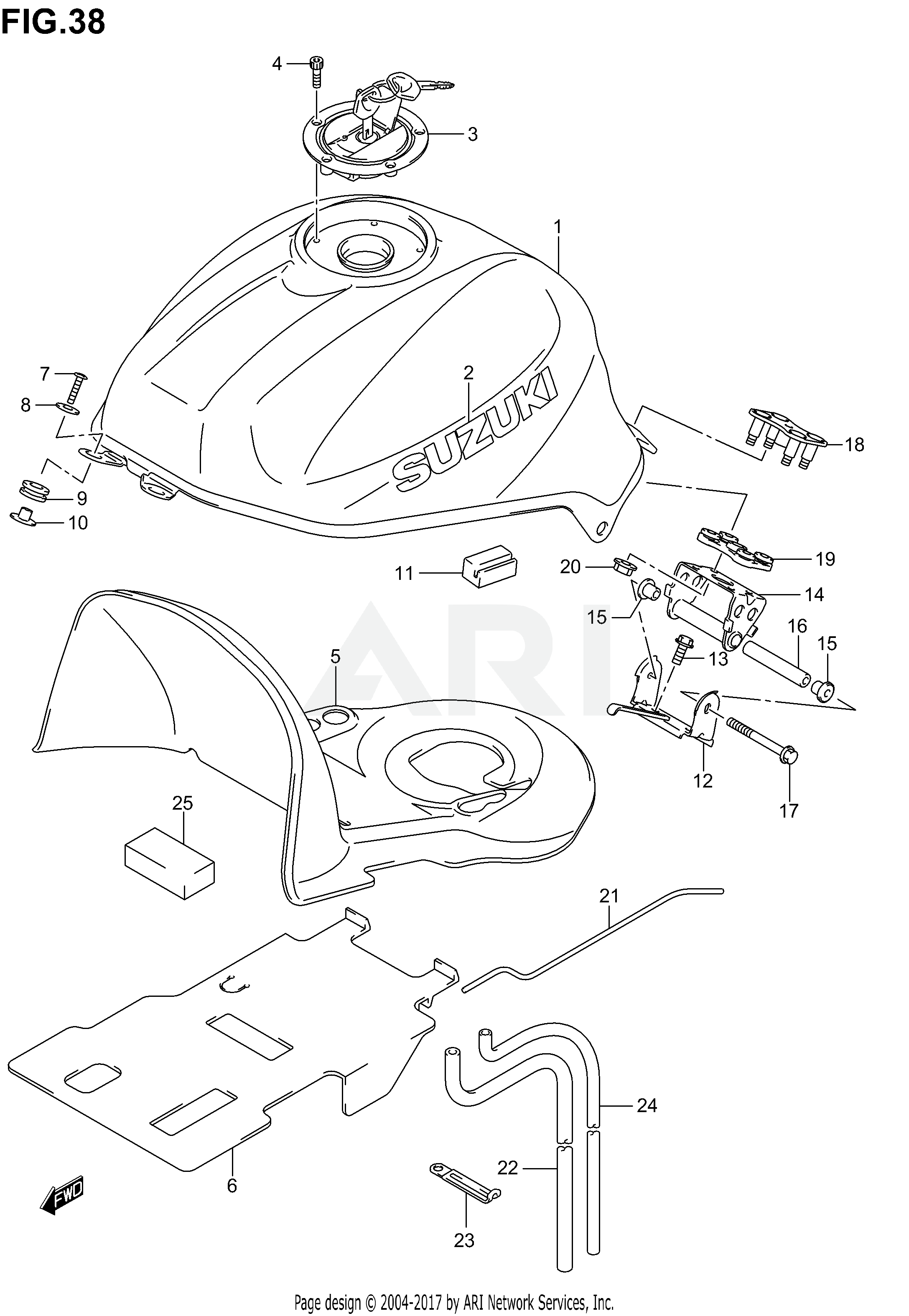 FUEL TANK (SV1000SK3)