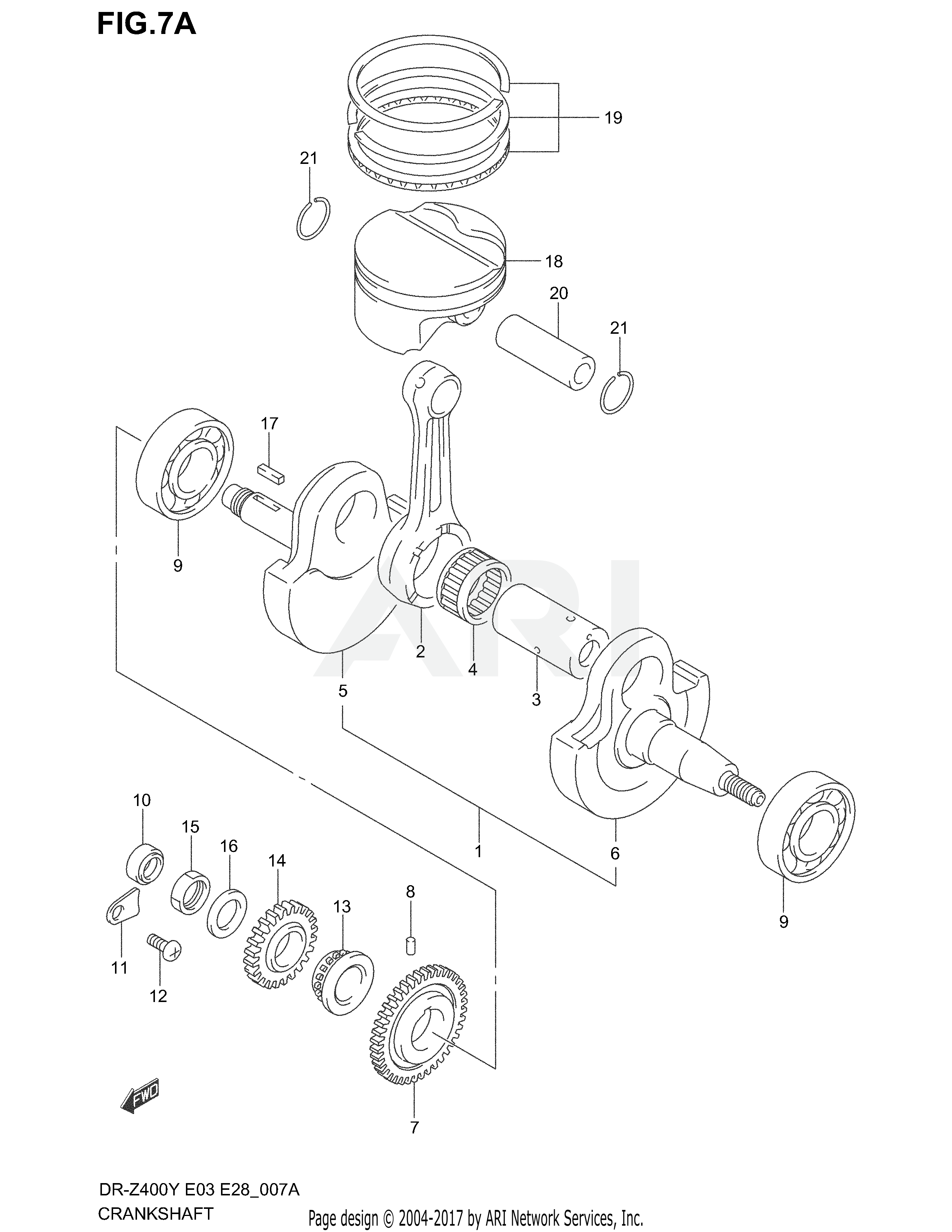 CRANKSHAFT (MODEL K1/K2/K3/K4)