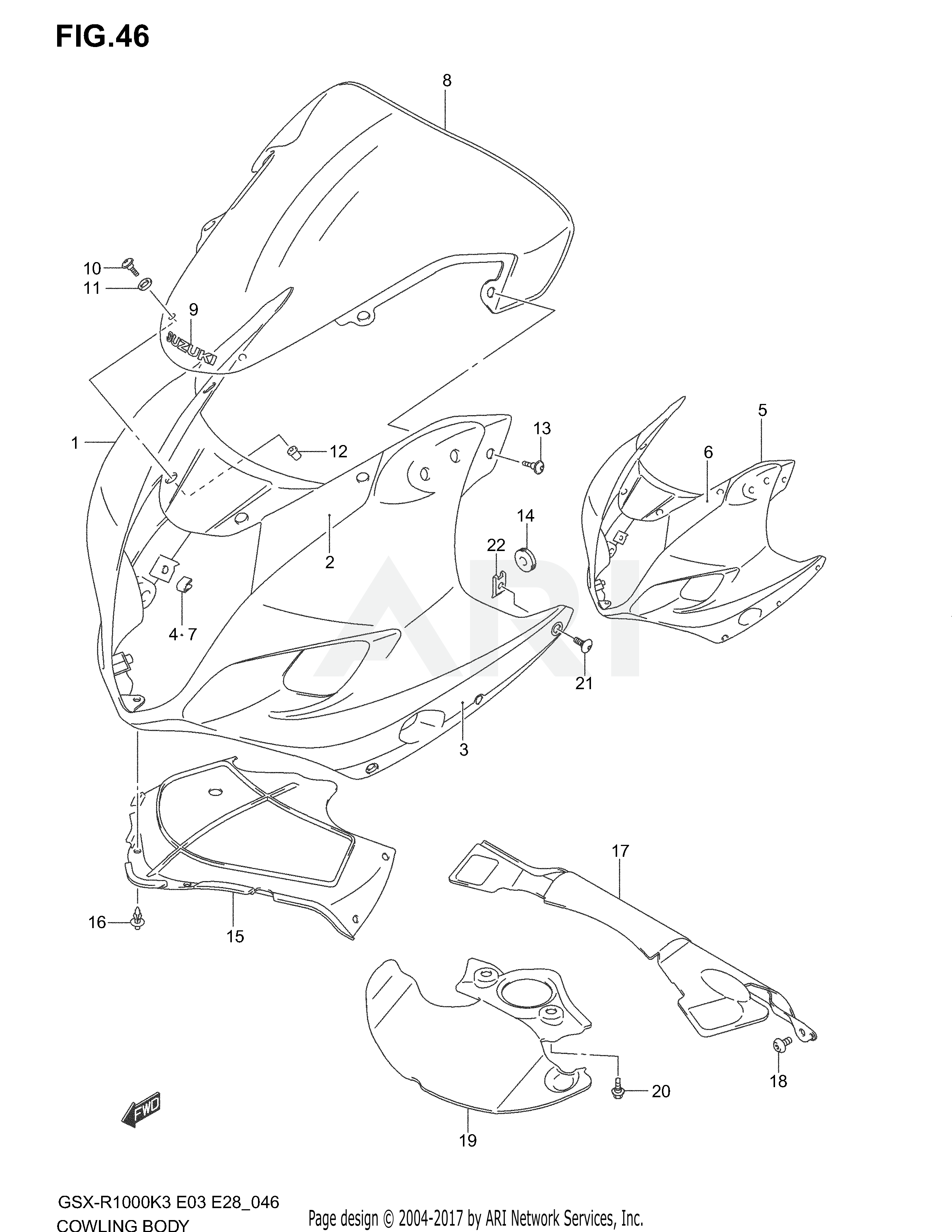 COWLING BODY (MODEL K3)