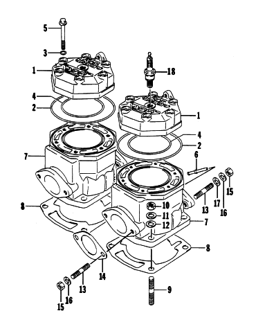 CYLINDER AND HEAD ASSEMBLY