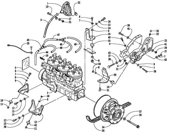 ENGINE AND RELATED PARTS