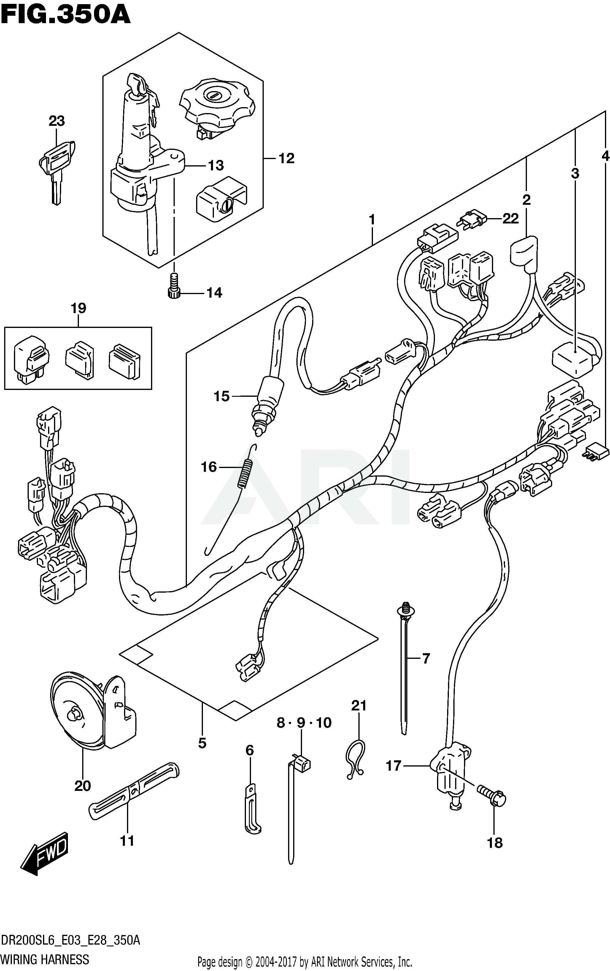 WIRING HARNESS (DR200SEL3 E03)