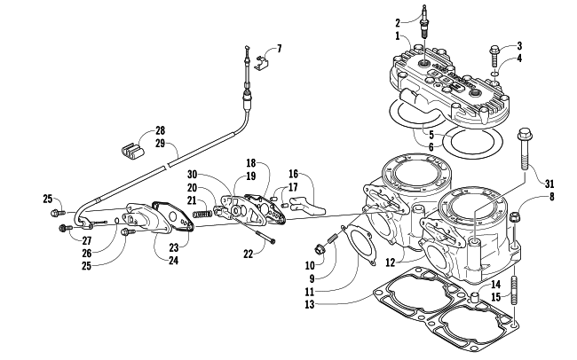 CYLINDER AND HEAD ASSEMBLY