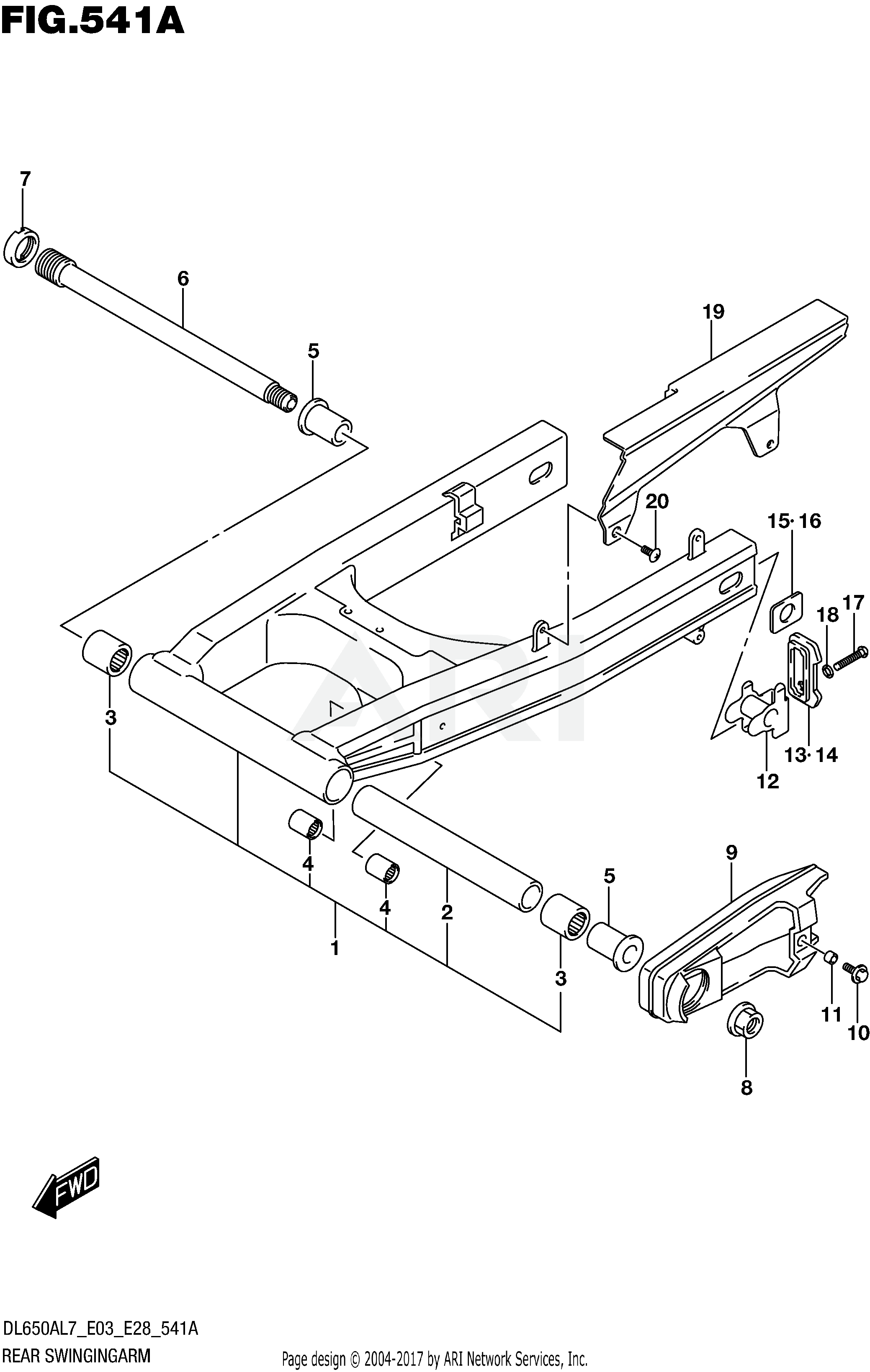 REAR SWINGINGARM