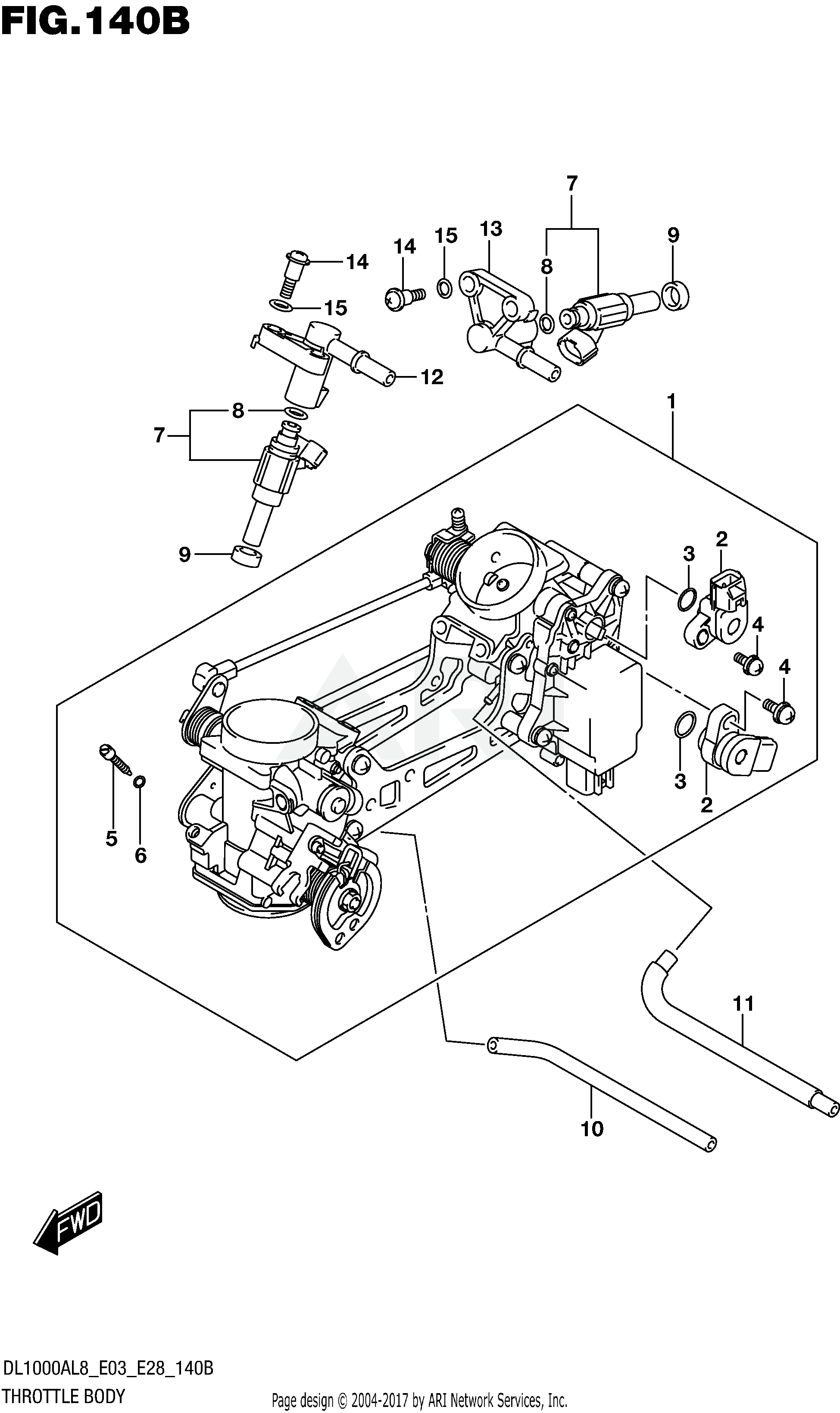 THROTTLE BODY (DL1000AL8 E28)