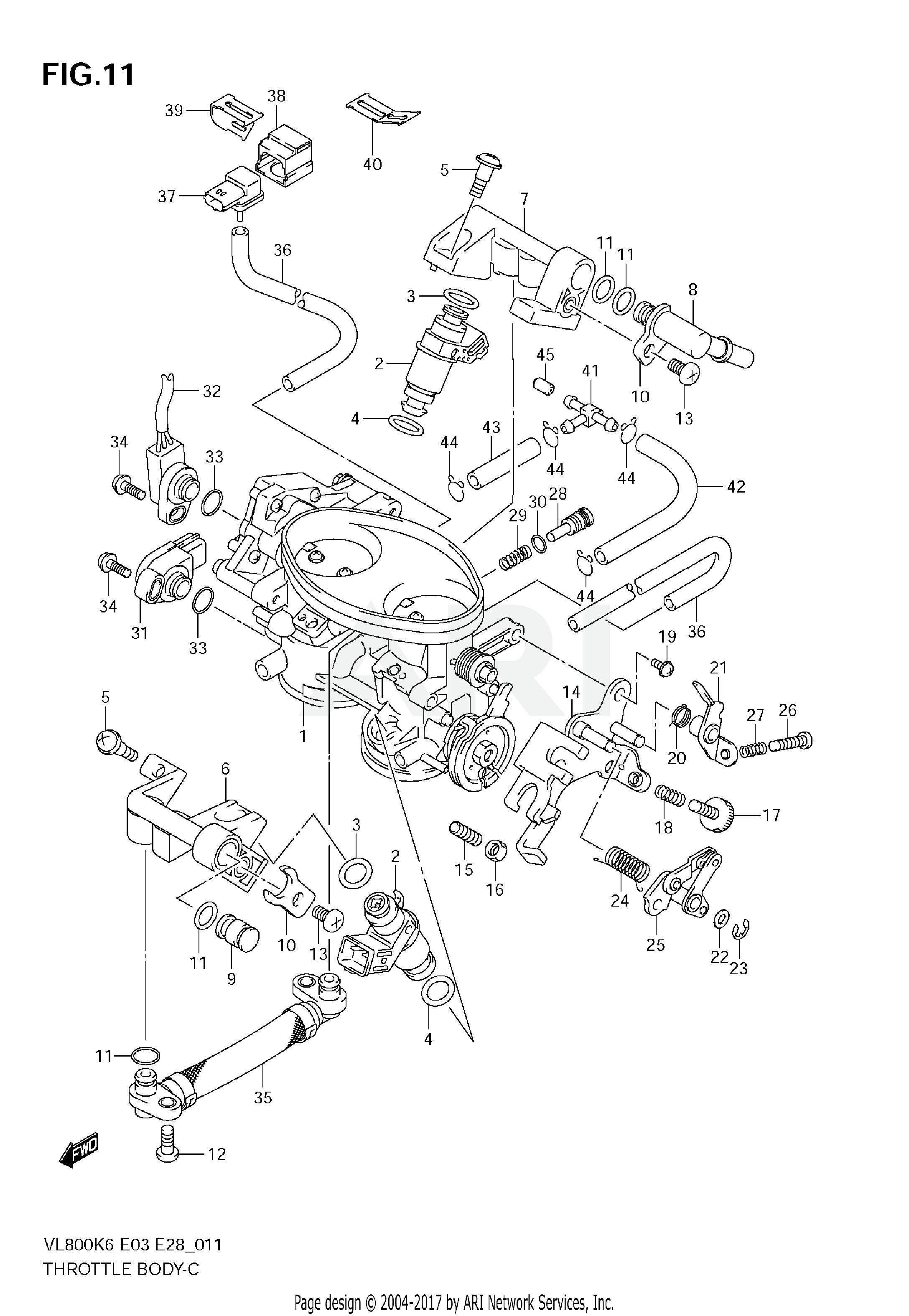 THROTTLE BODY (MODEL K6/K7/K8)