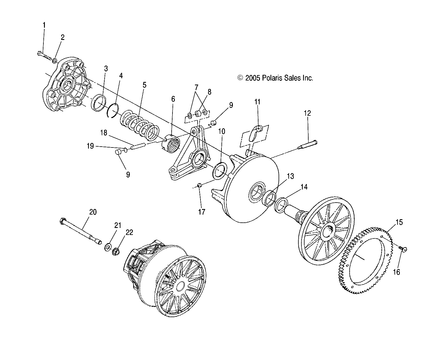 DRIVE CLUTCH - S06NT6ES (4998889888B12)