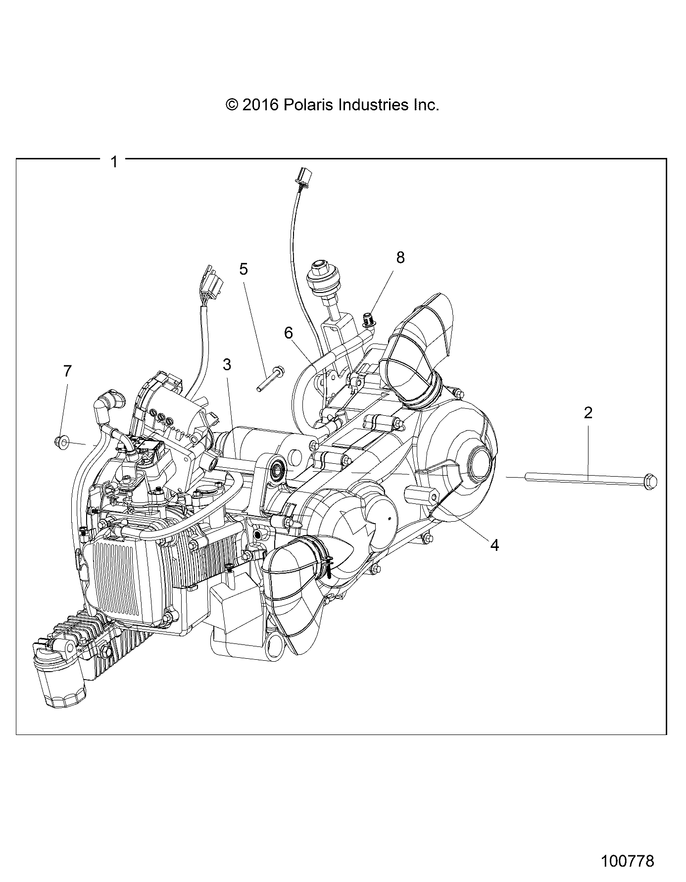 ENGINE, ENGINE and TRANSMISSION MOUNTING - A18HAA15NB7 (100778)