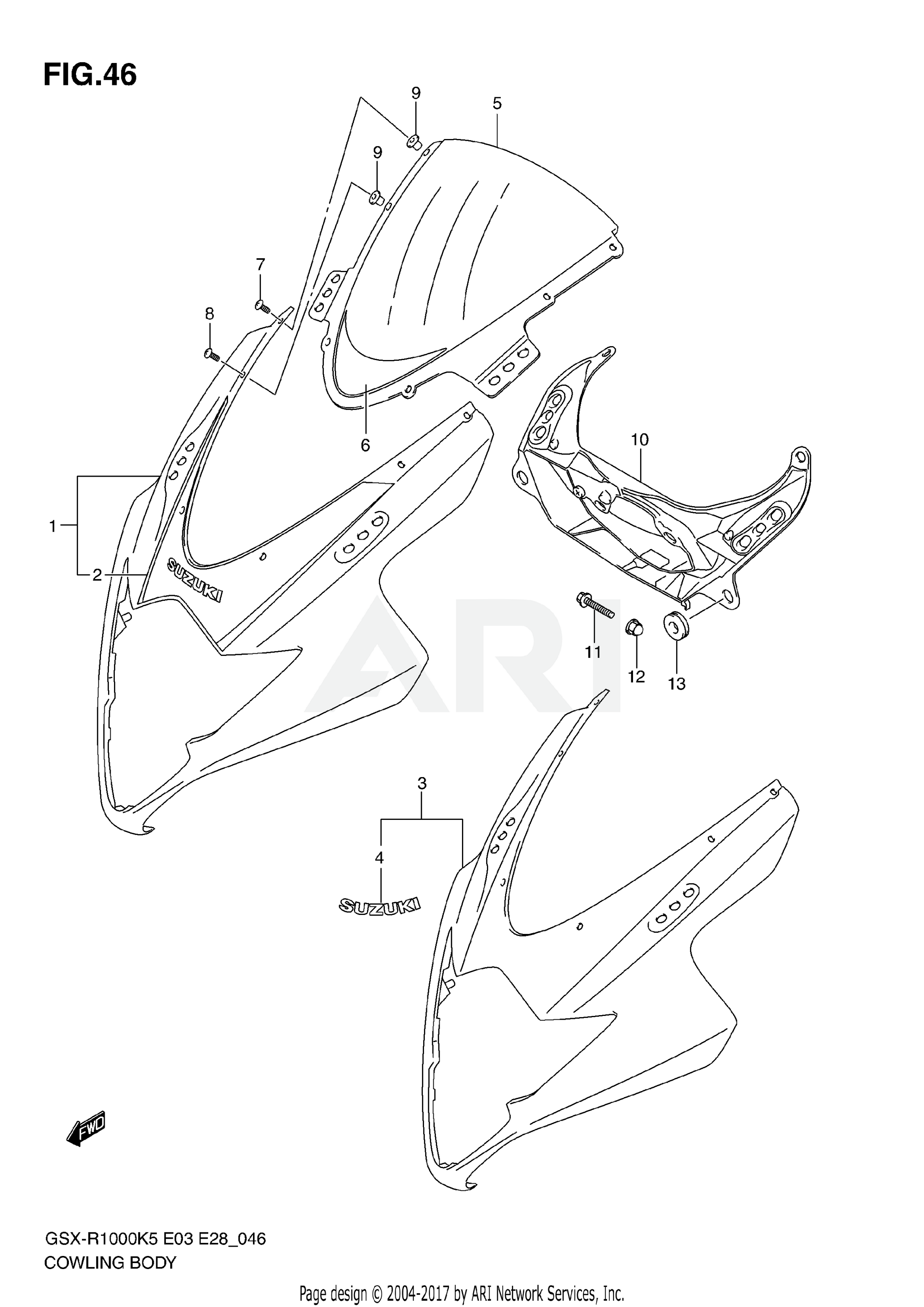 COWLING BODY (MODEL K5)