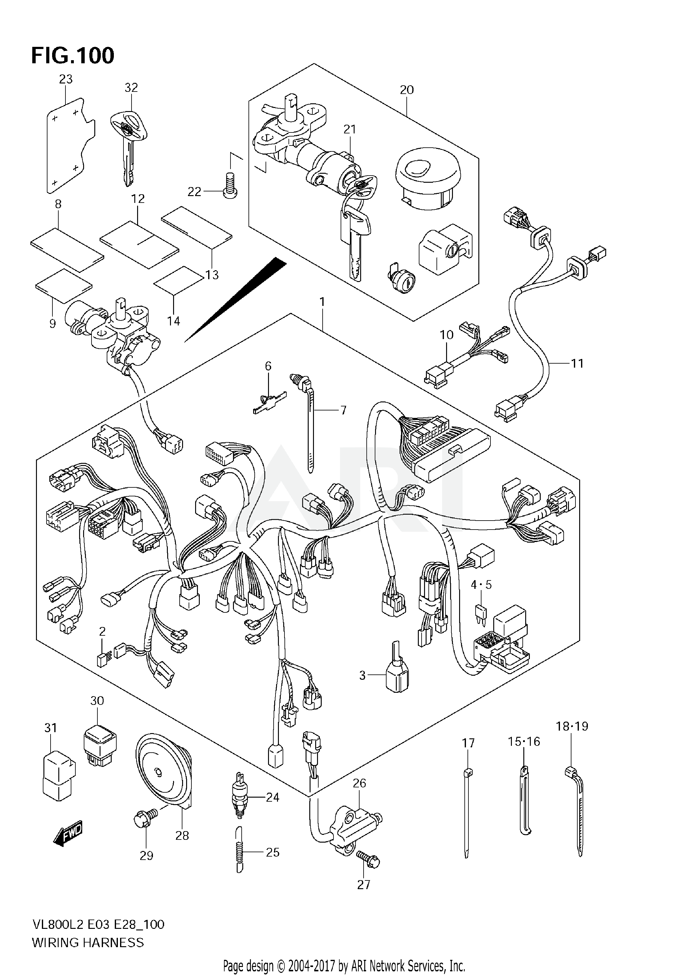 WIRING HARNESS (VL800C  E03)