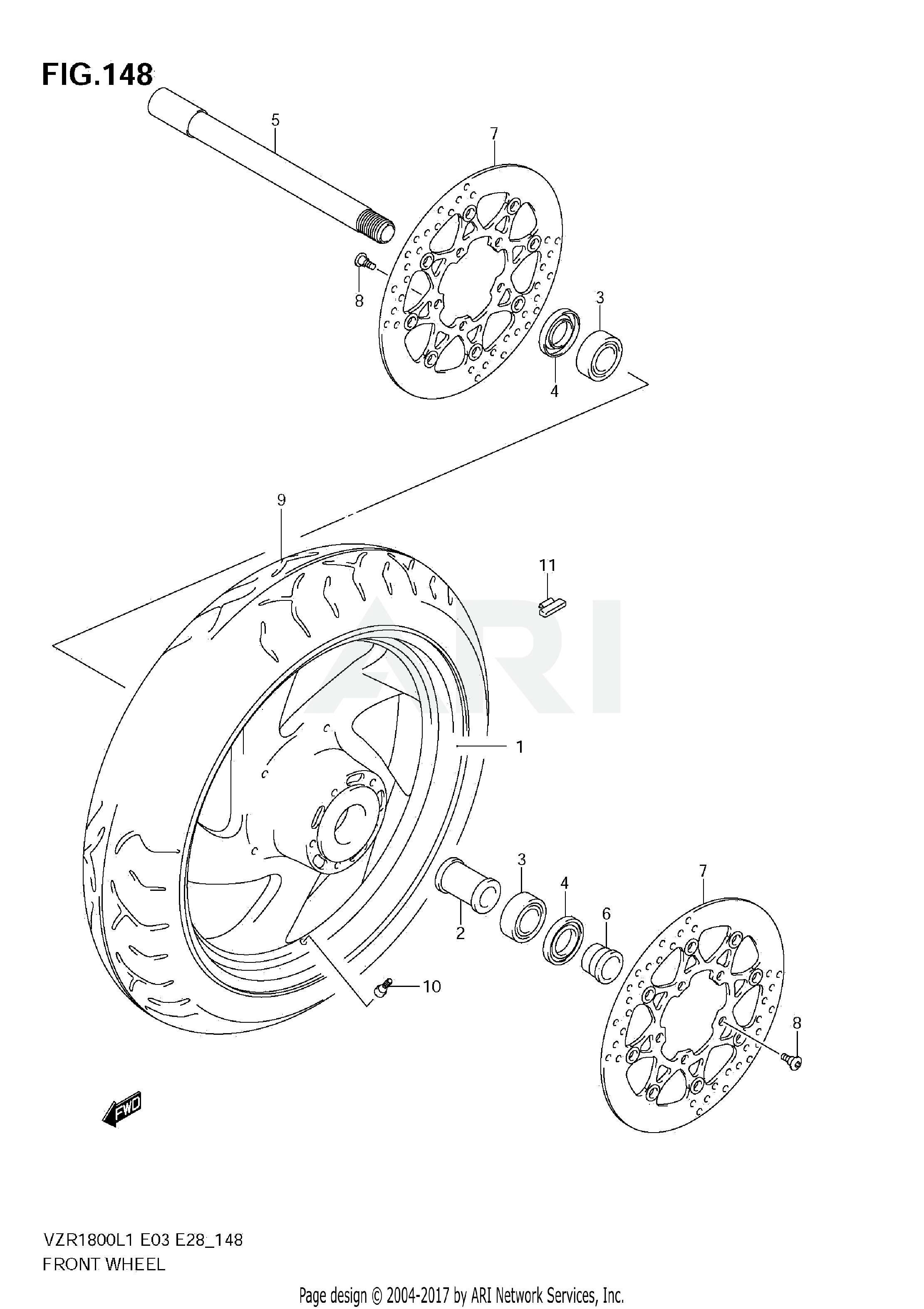 FRONT WHEEL (VZR1800 L1 E28)