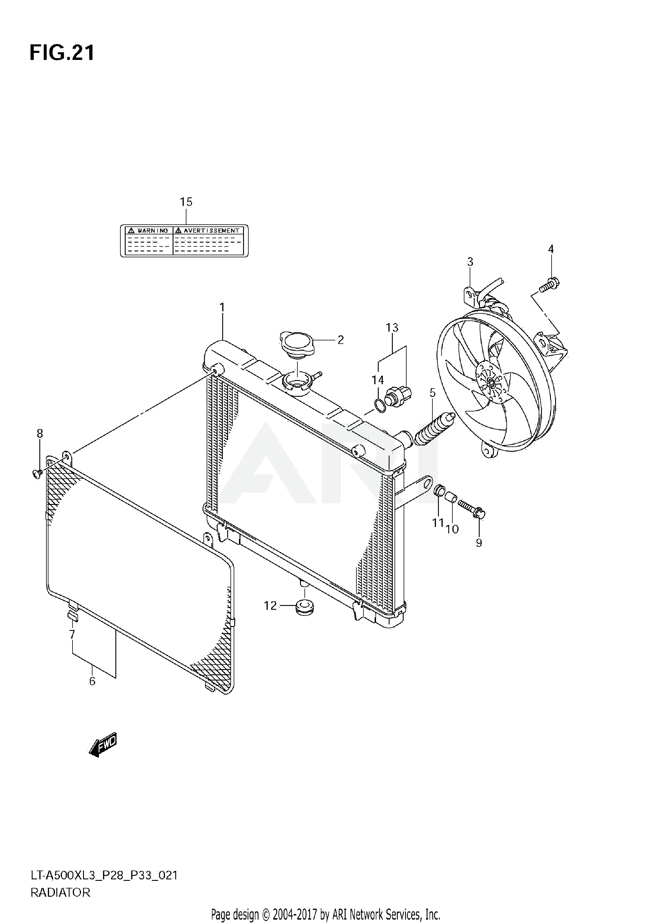 RADIATOR (LT-A500XZL3 E28)