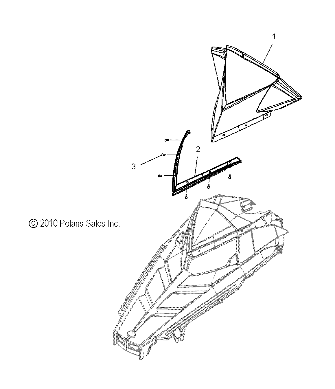 BODY, WINDSHIELD - S14CS5BSL/BEL (49SNOWWINDSHLD11800ASLT)