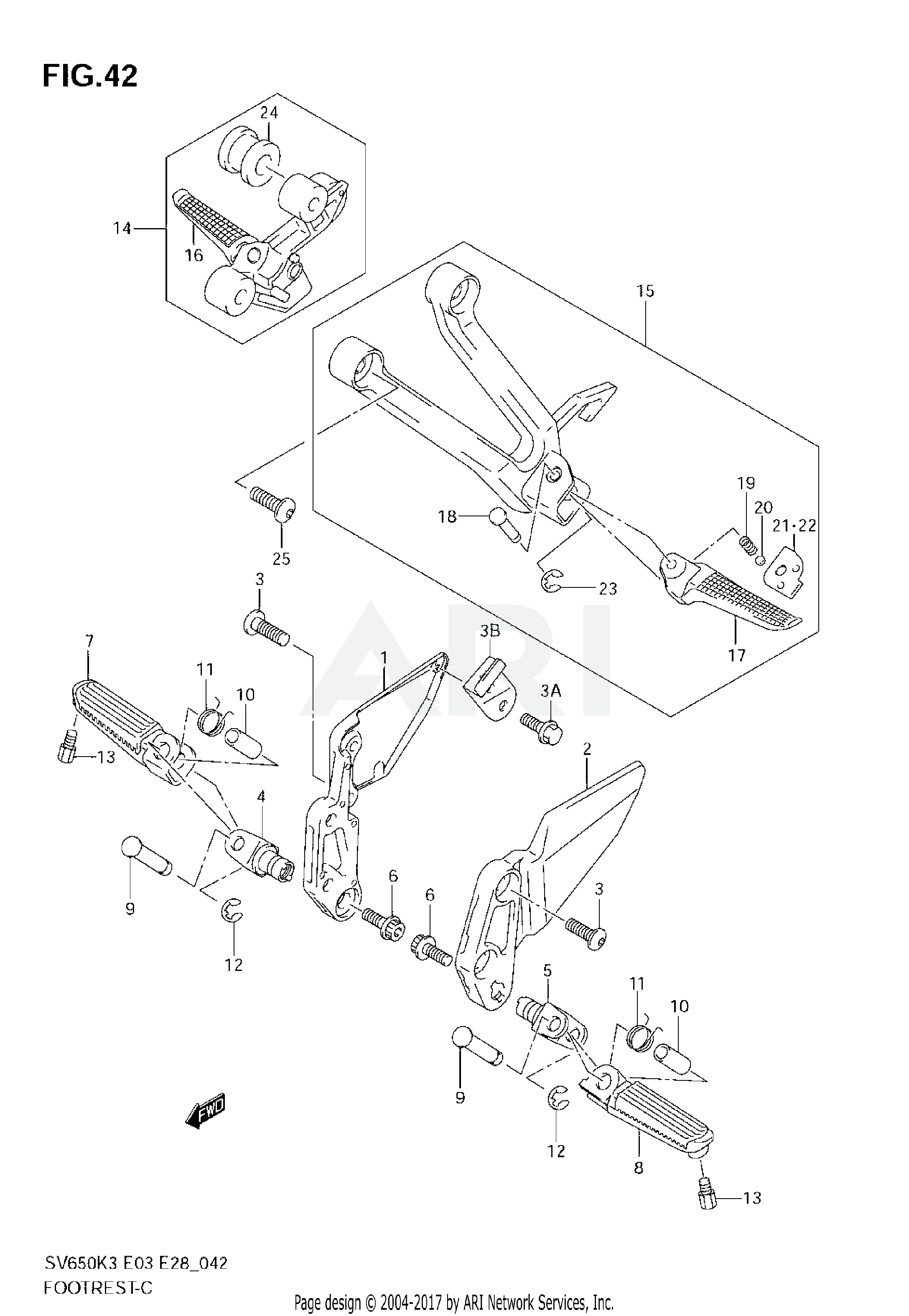 FOOTREST (MODEL K3)