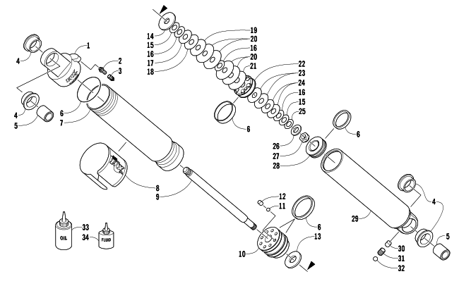 REAR SUSPENSION REAR ARM SHOCK ABSORBER