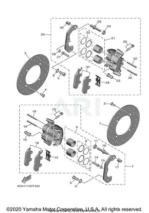 FRONT BRAKE CALIPER