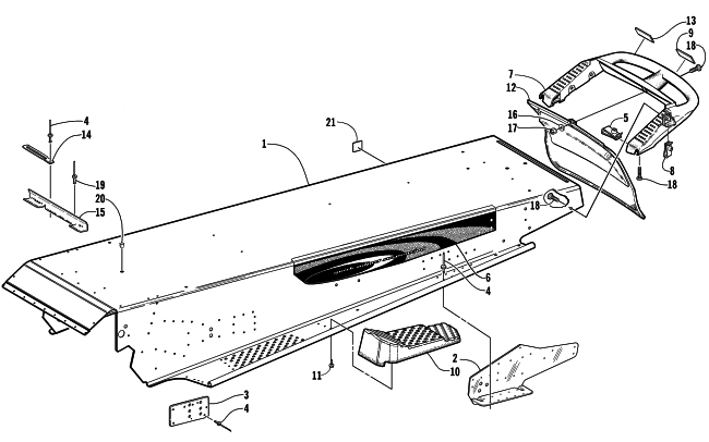 TUNNEL AND REAR BUMPER