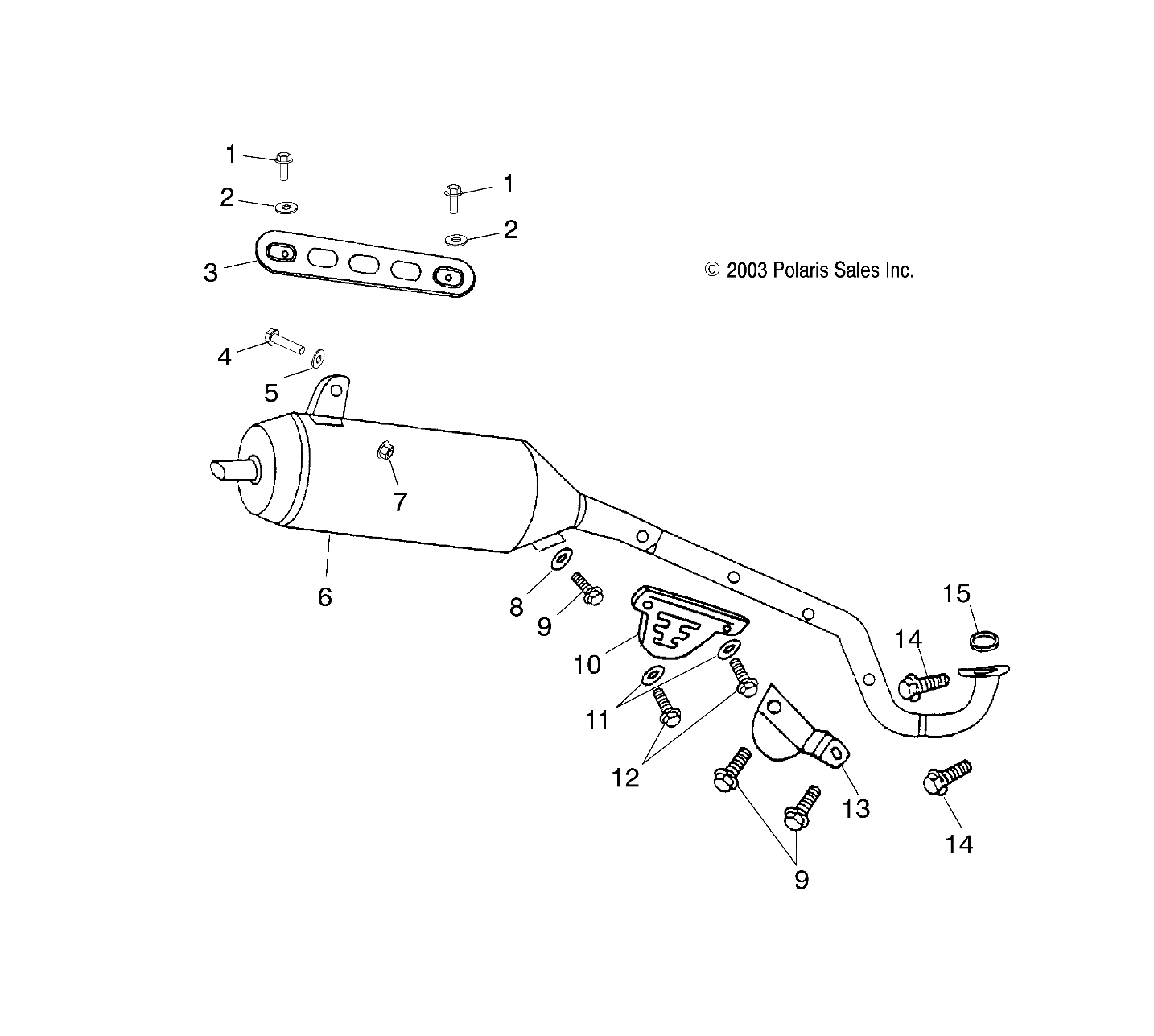 EXHAUST PIPE - A04FA09CA/CB (4987808780A09)