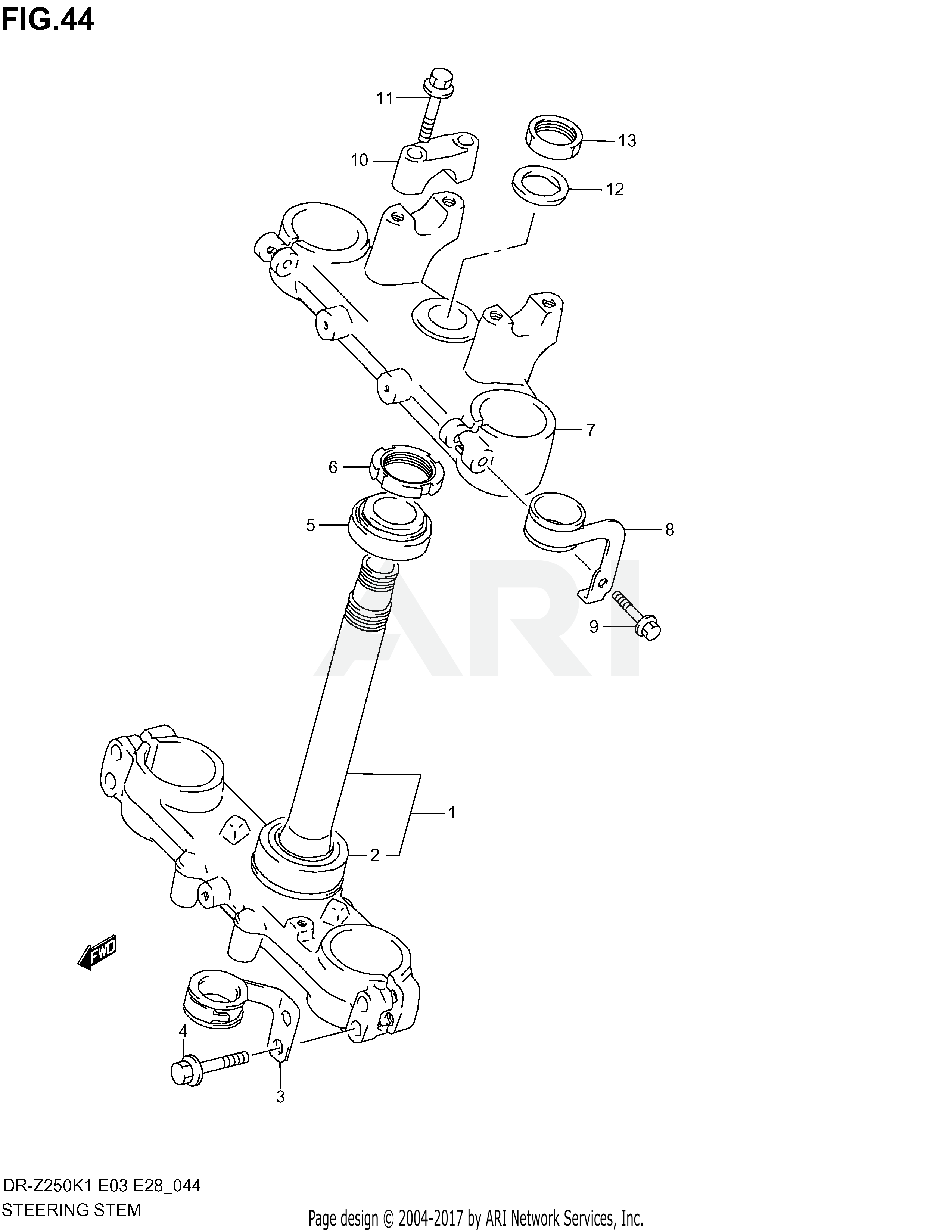 STEERING STEM (E3/E33)