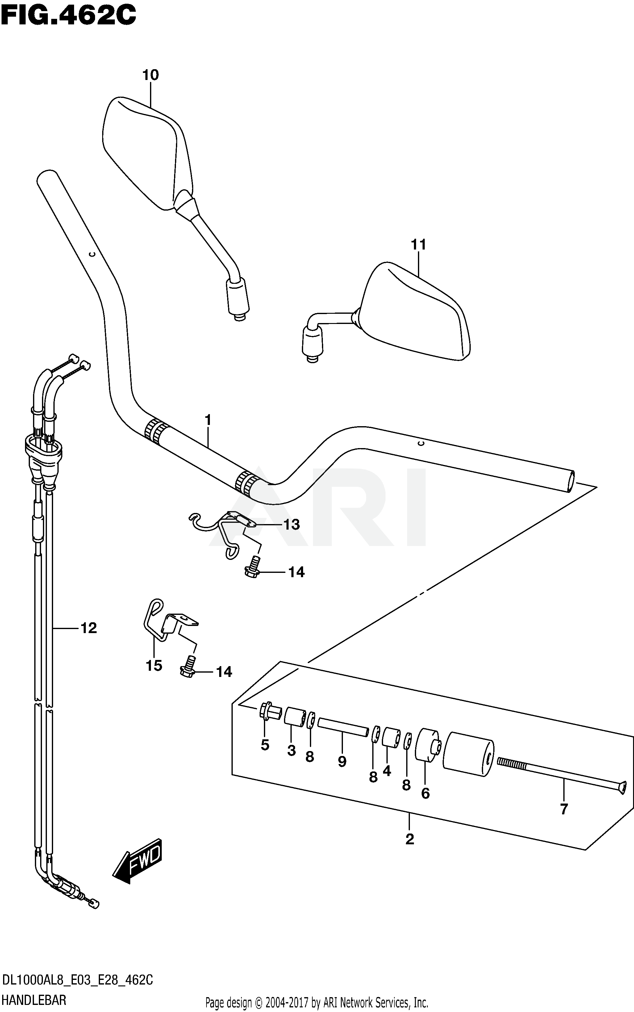 HANDLEBAR (DL1000AL8 E33)