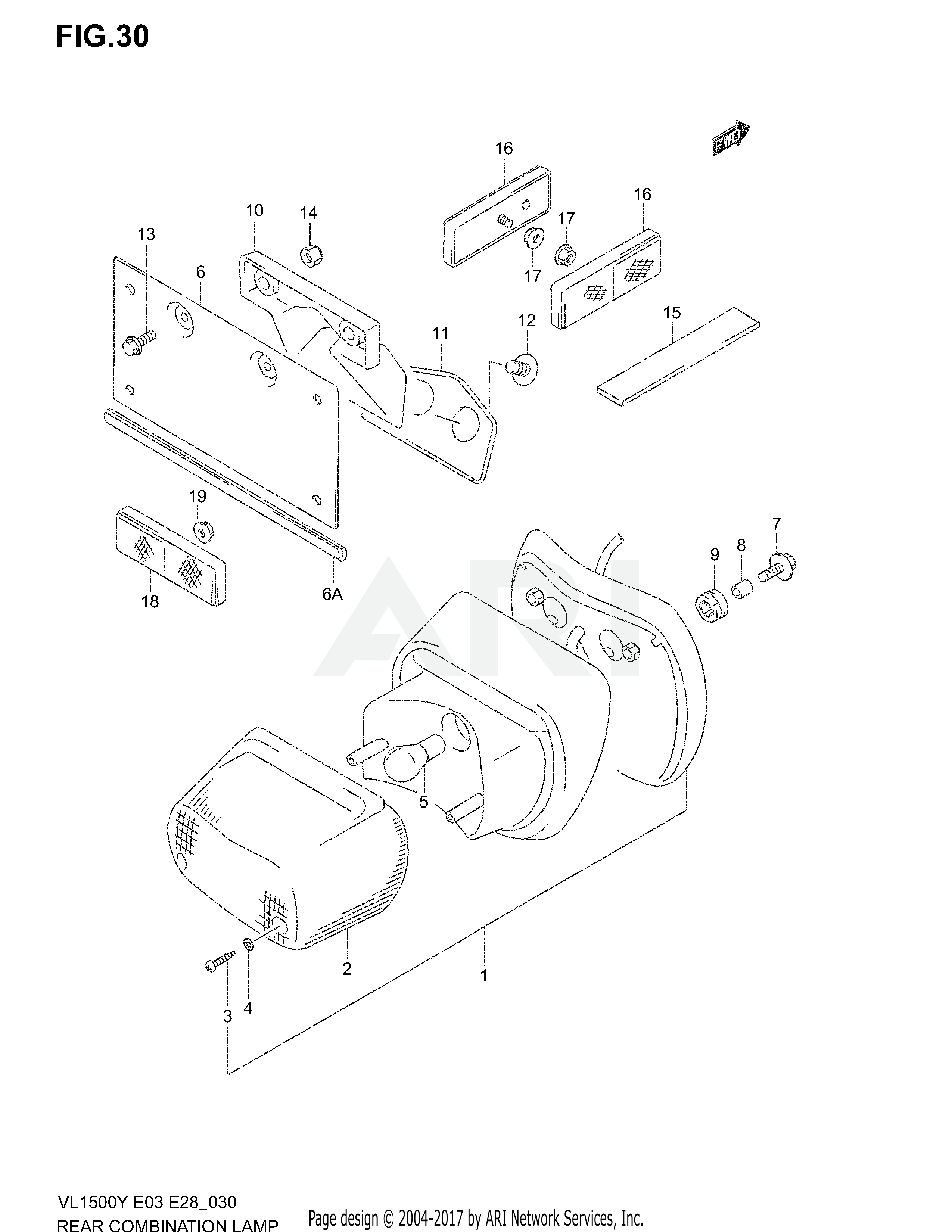 REAR COMBINATION LAMP