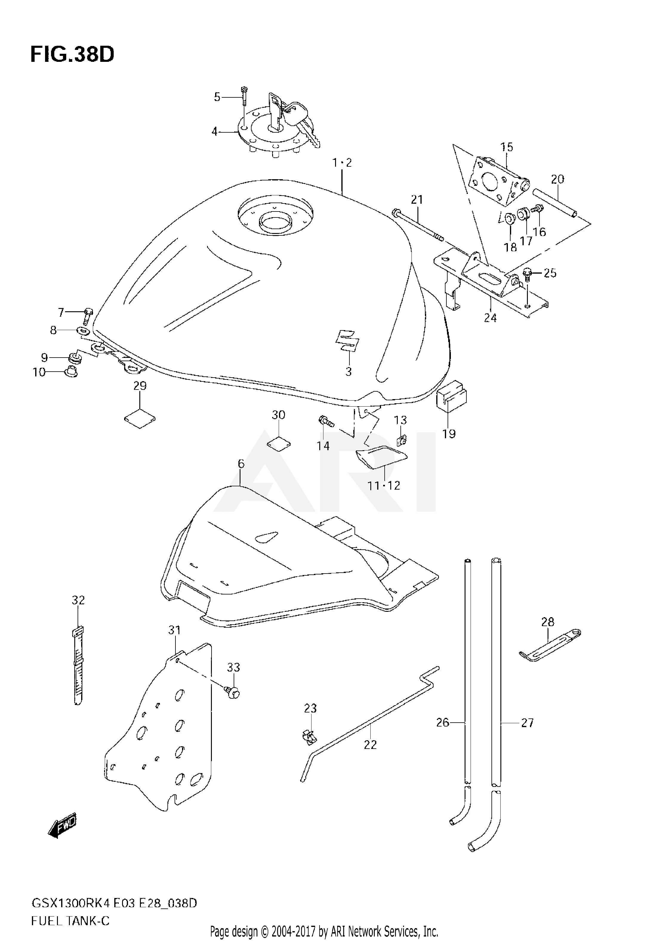 FUEL TANK (GSX1300RZK7)