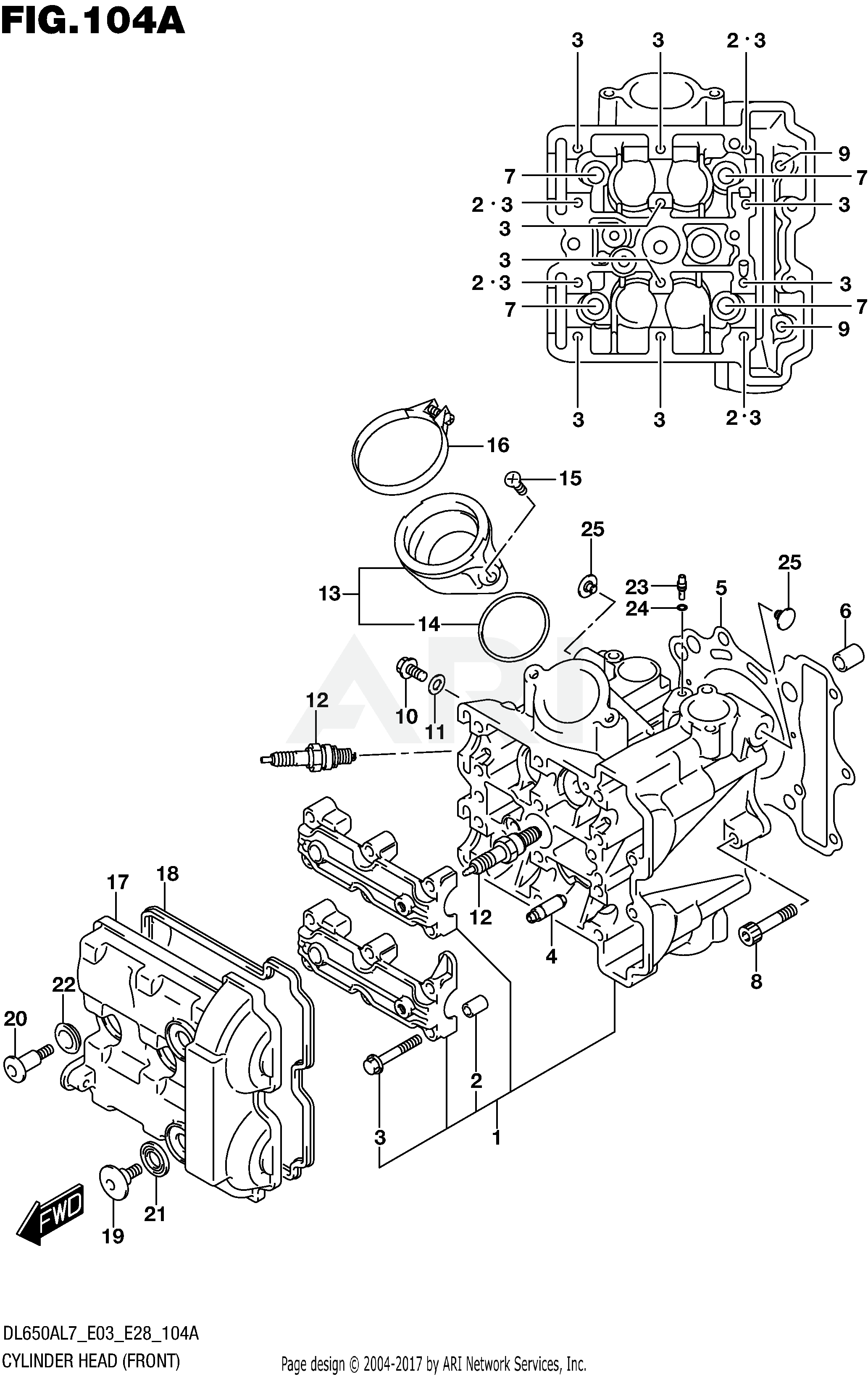 CYLINDER HEAD (FRONT)