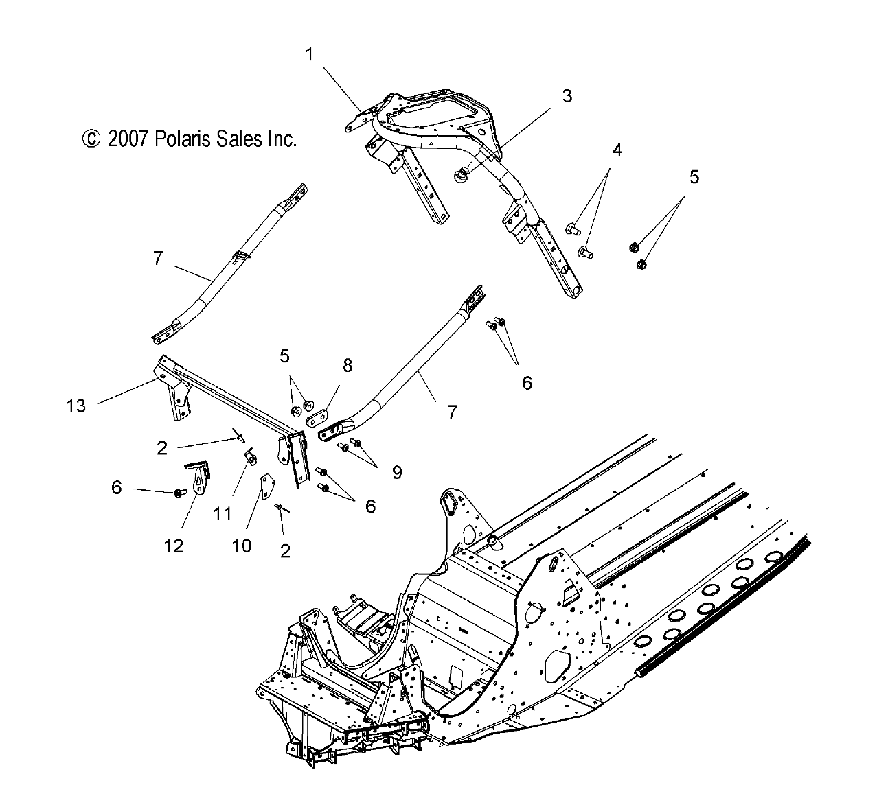 CHASSIS, CHASSIS, FRONT 2 - S08PB8ES/EE (49SNOW CHASSISFRT208800IQ)