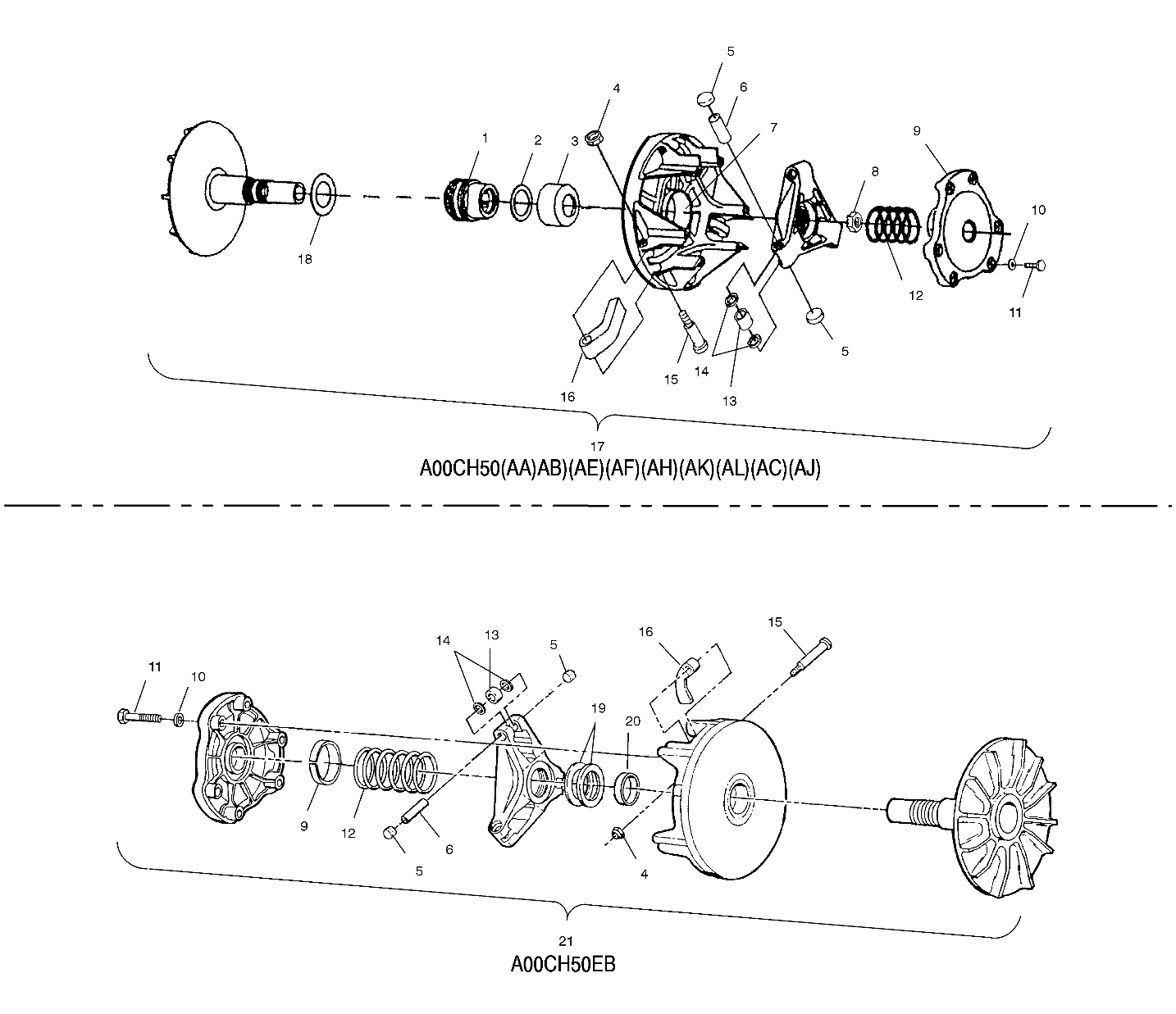 DRIVE CLUTCH - A00CH50AA (4954805480C005)