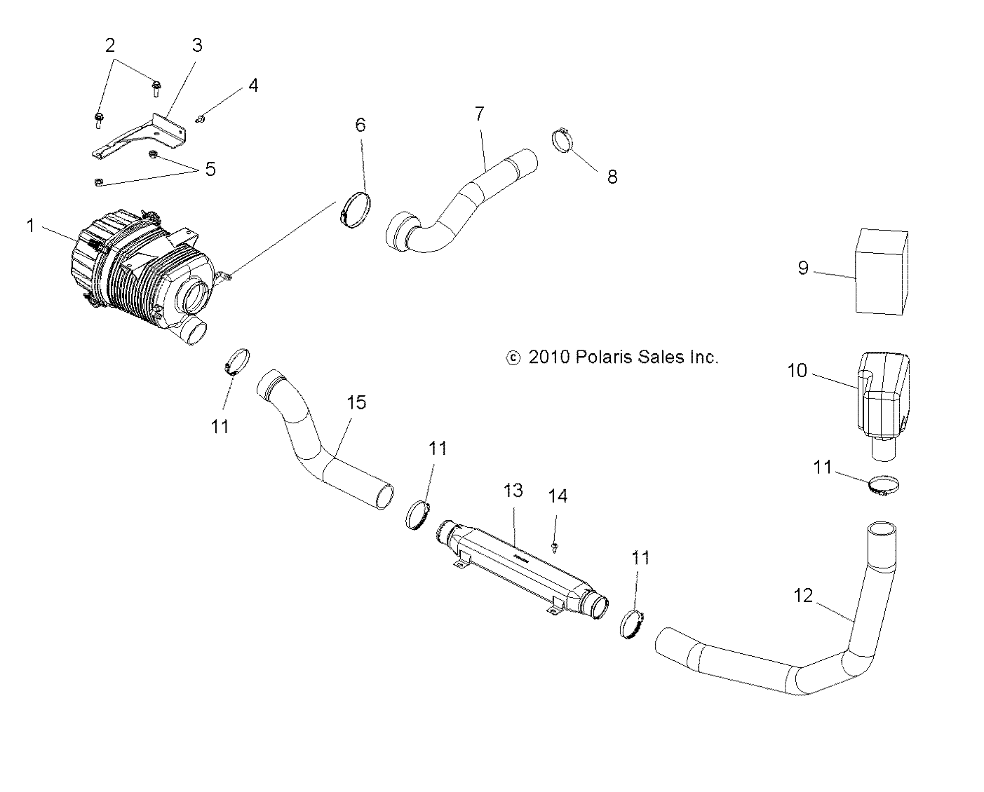 ENGINE, AIR INTAKE DUCTING - R14TH90DG (49RGRAIRINTAKEDCTG11900D)