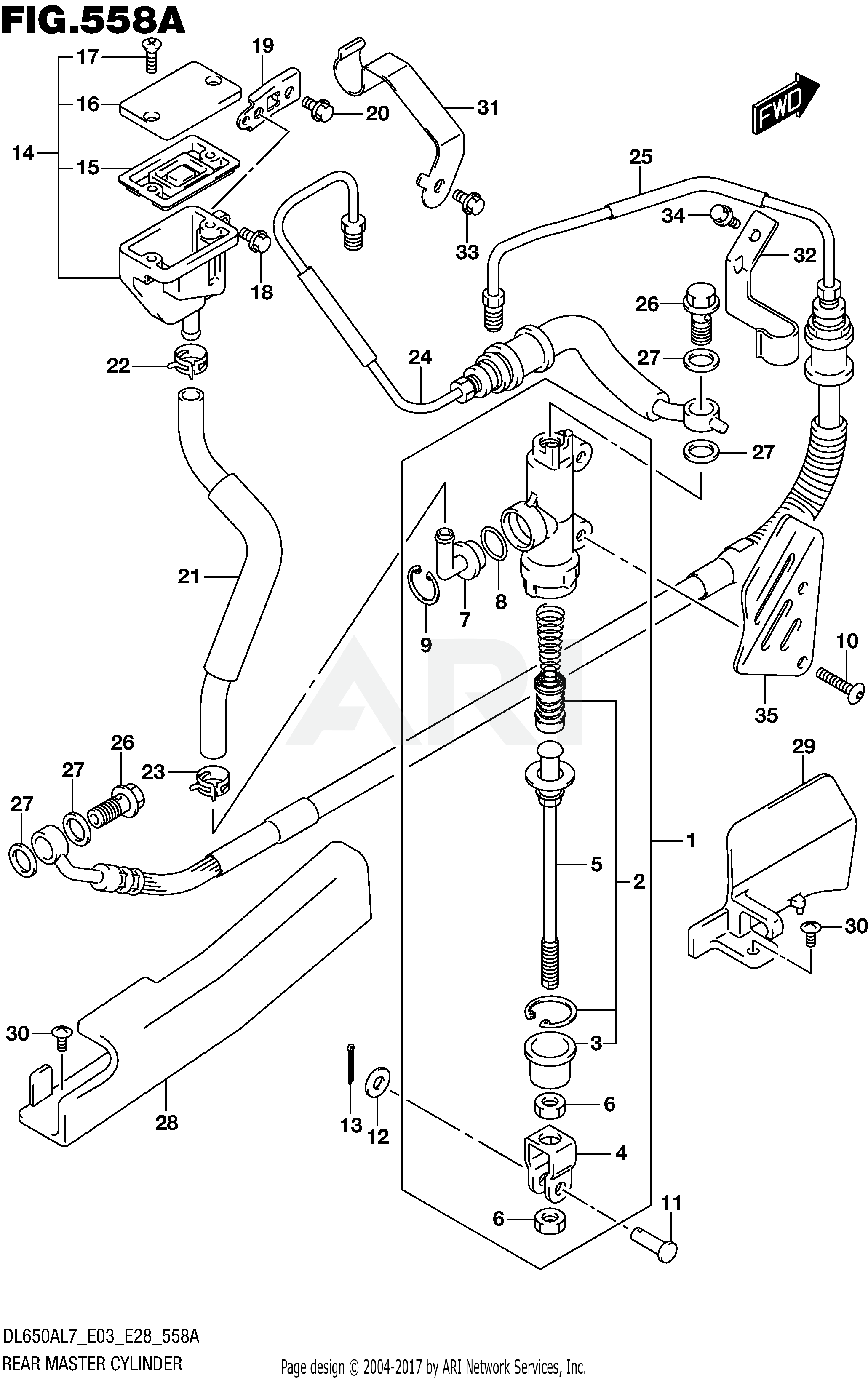 REAR MASTER CYLINDER