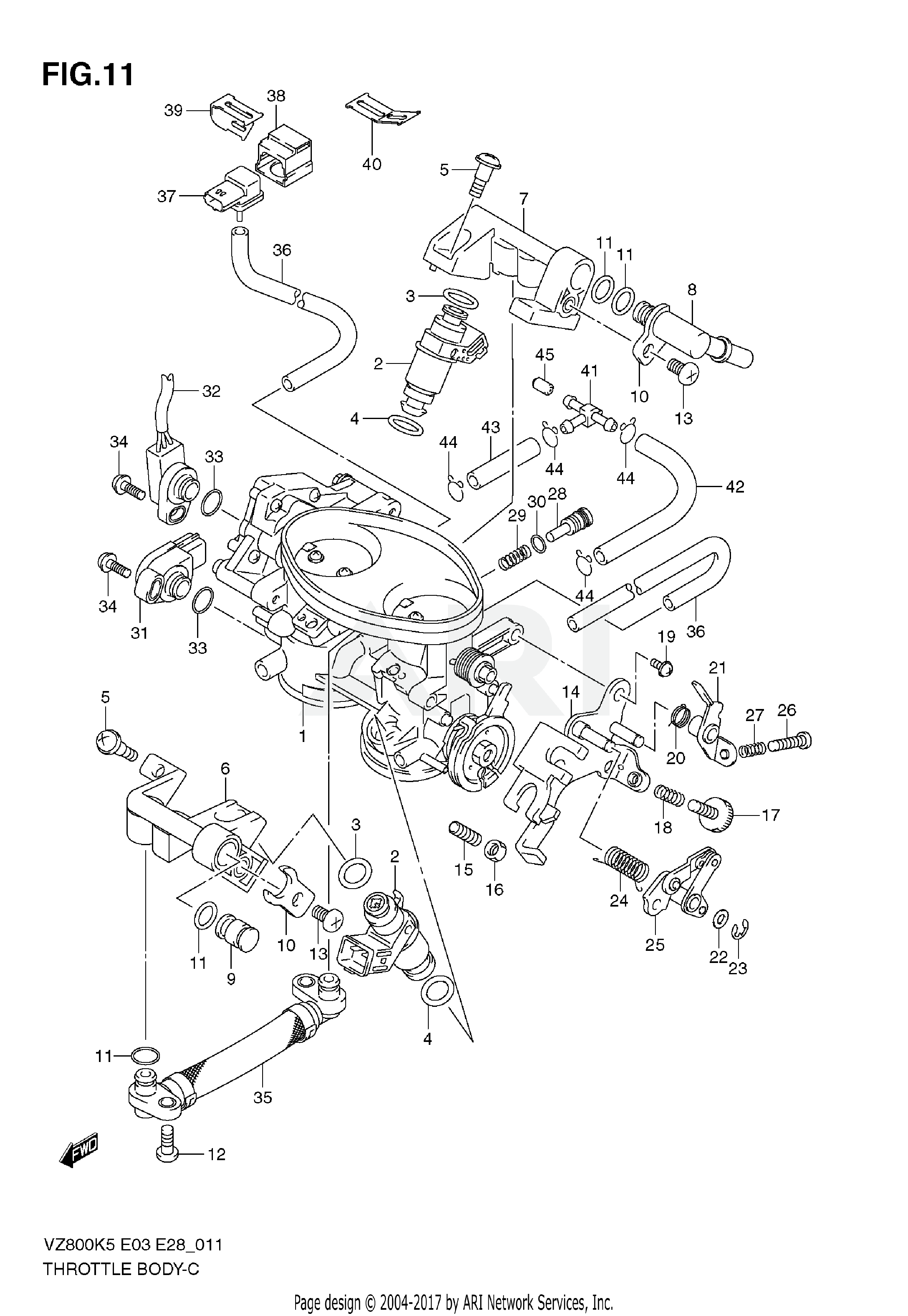 THROTTLE BODY (MODEL K5/K6/K7/K8)